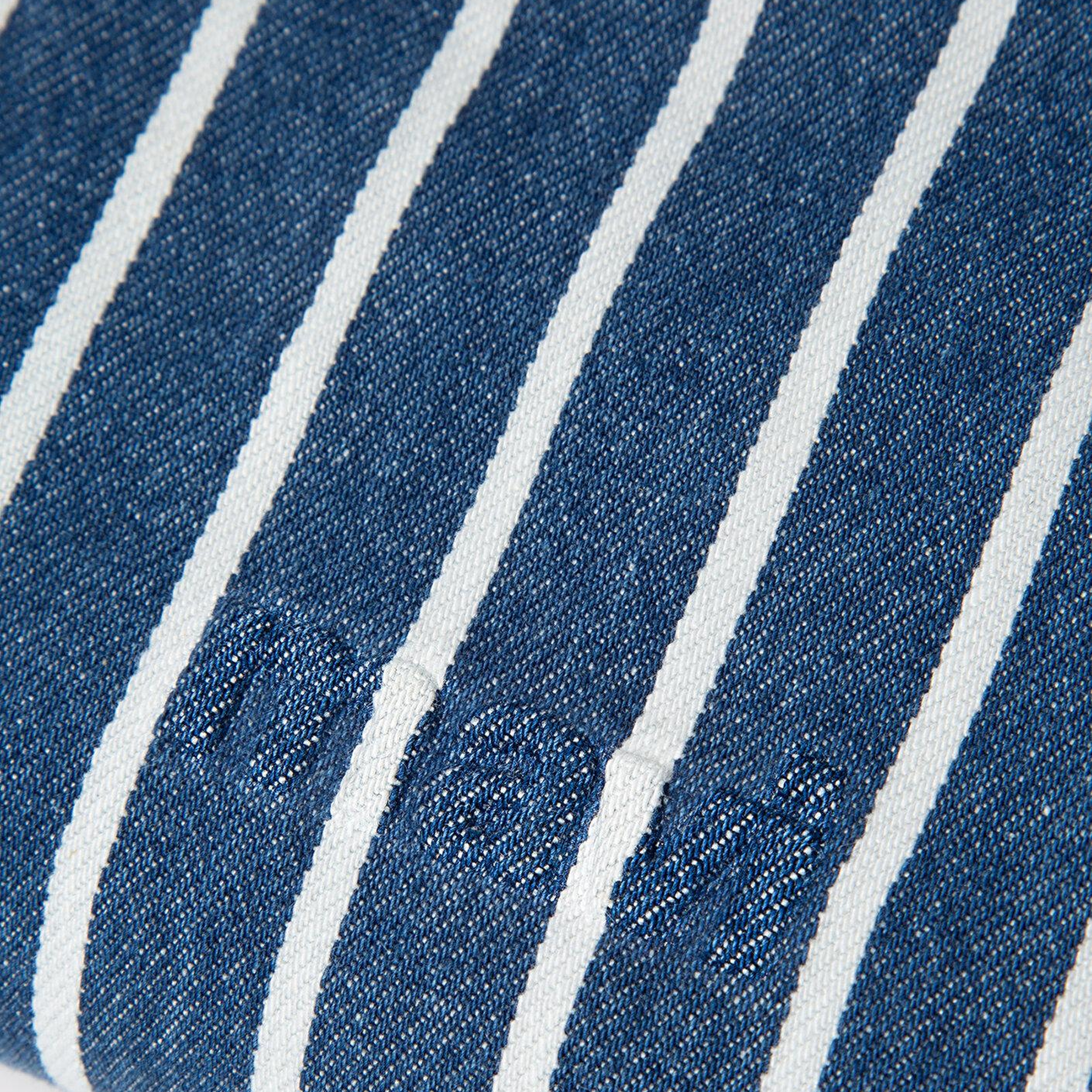 Mavi Çizgili Denim Omuz Çantası 1913791-32177