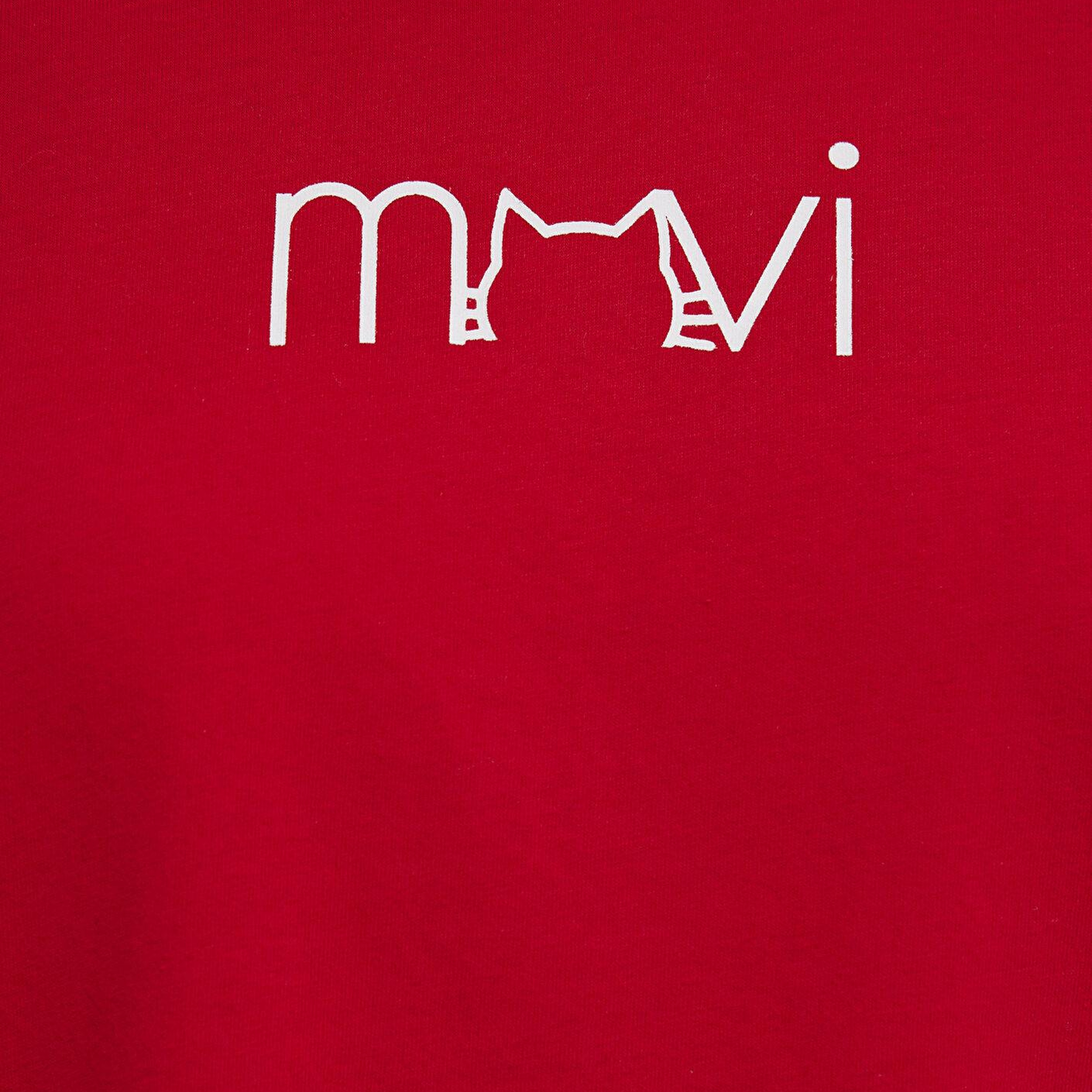 Mavi Mavi Kedi Baskılı Kırmızı Tişört Semi Slim Fit / Yarı Dar Kesim 1613387-82054