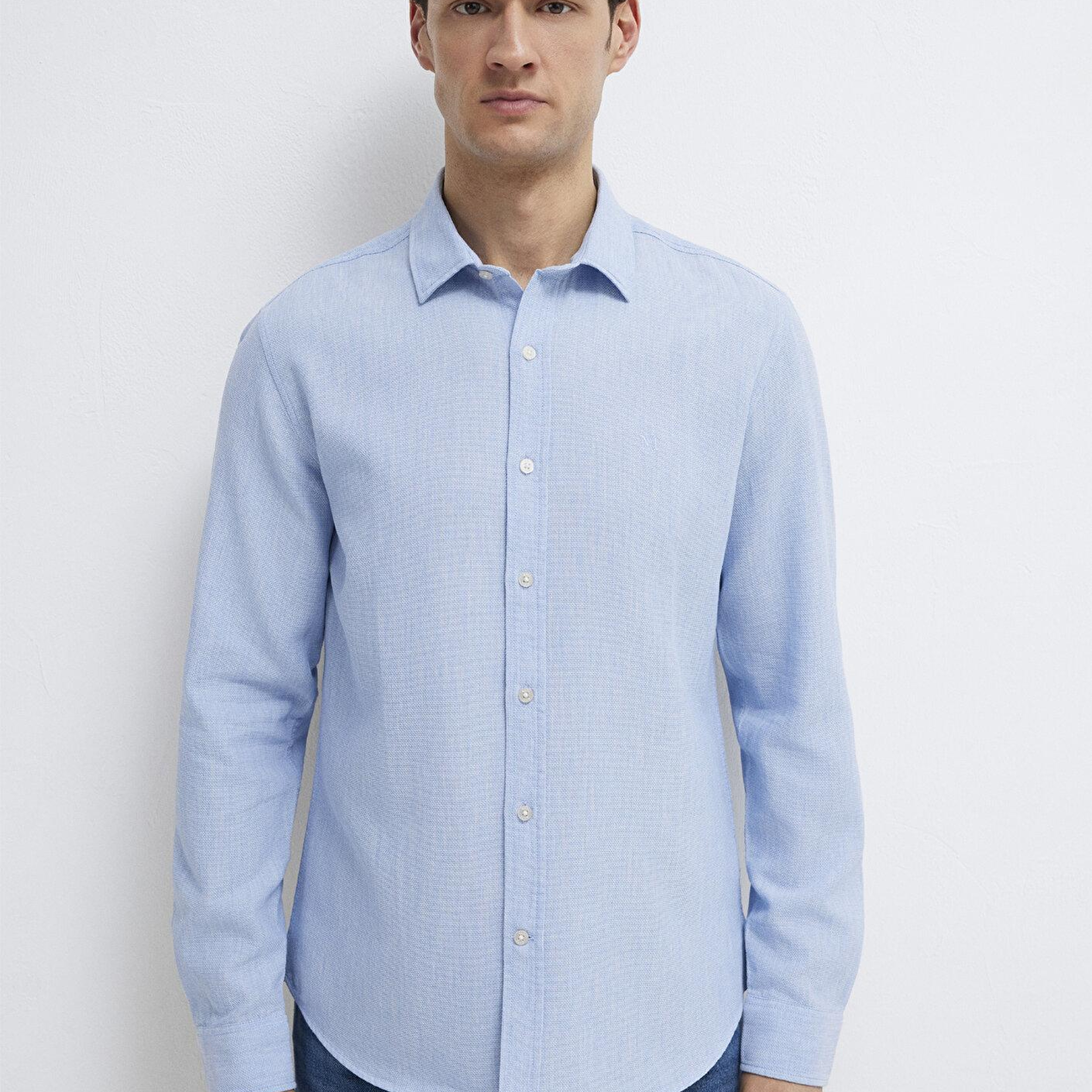 Mavi Mavi Gömlek Slim Fit / Dar Kesim 0211656-88654
