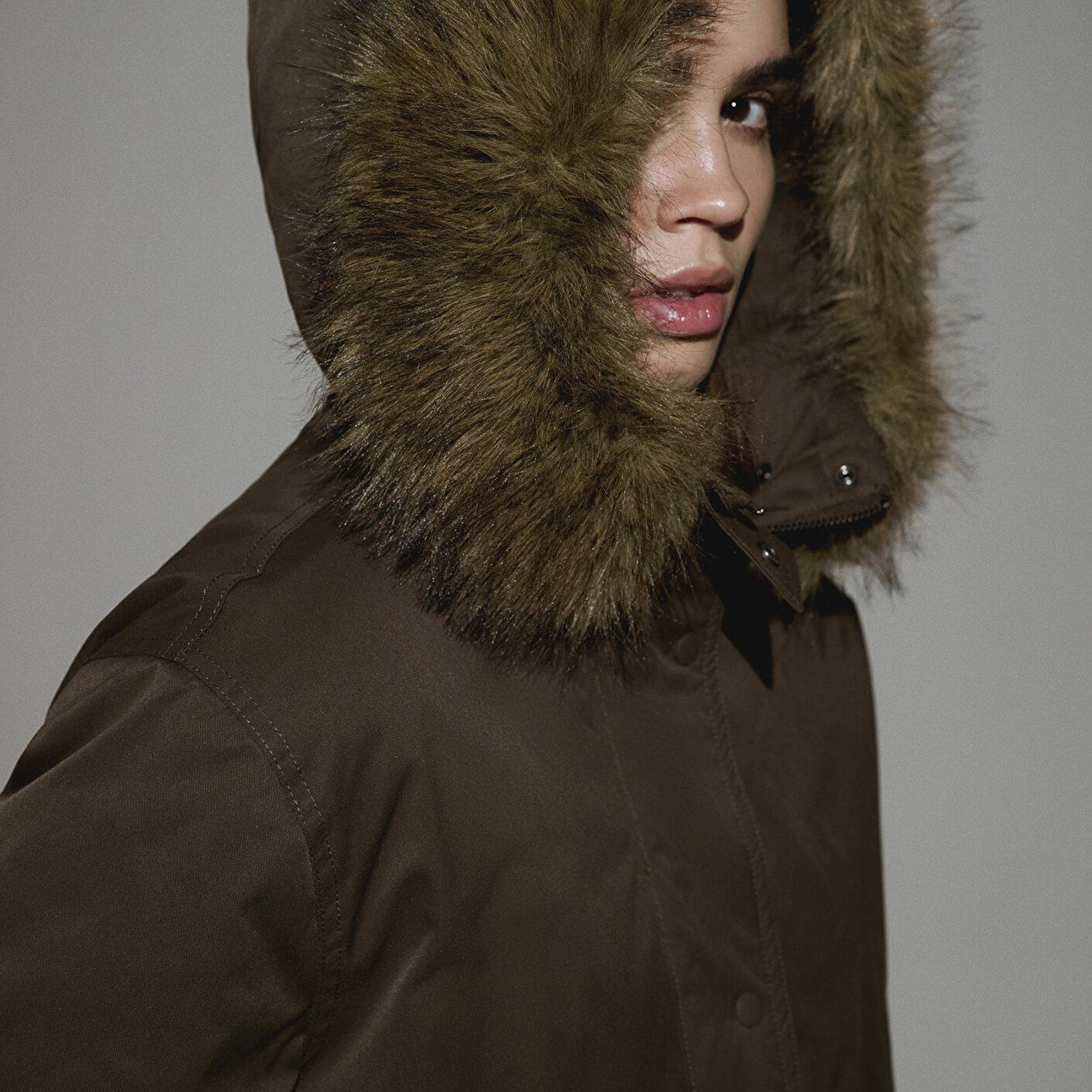 Mavi Su İtici Haki Parka Oversize / Geniş Kesim 1110712-71541