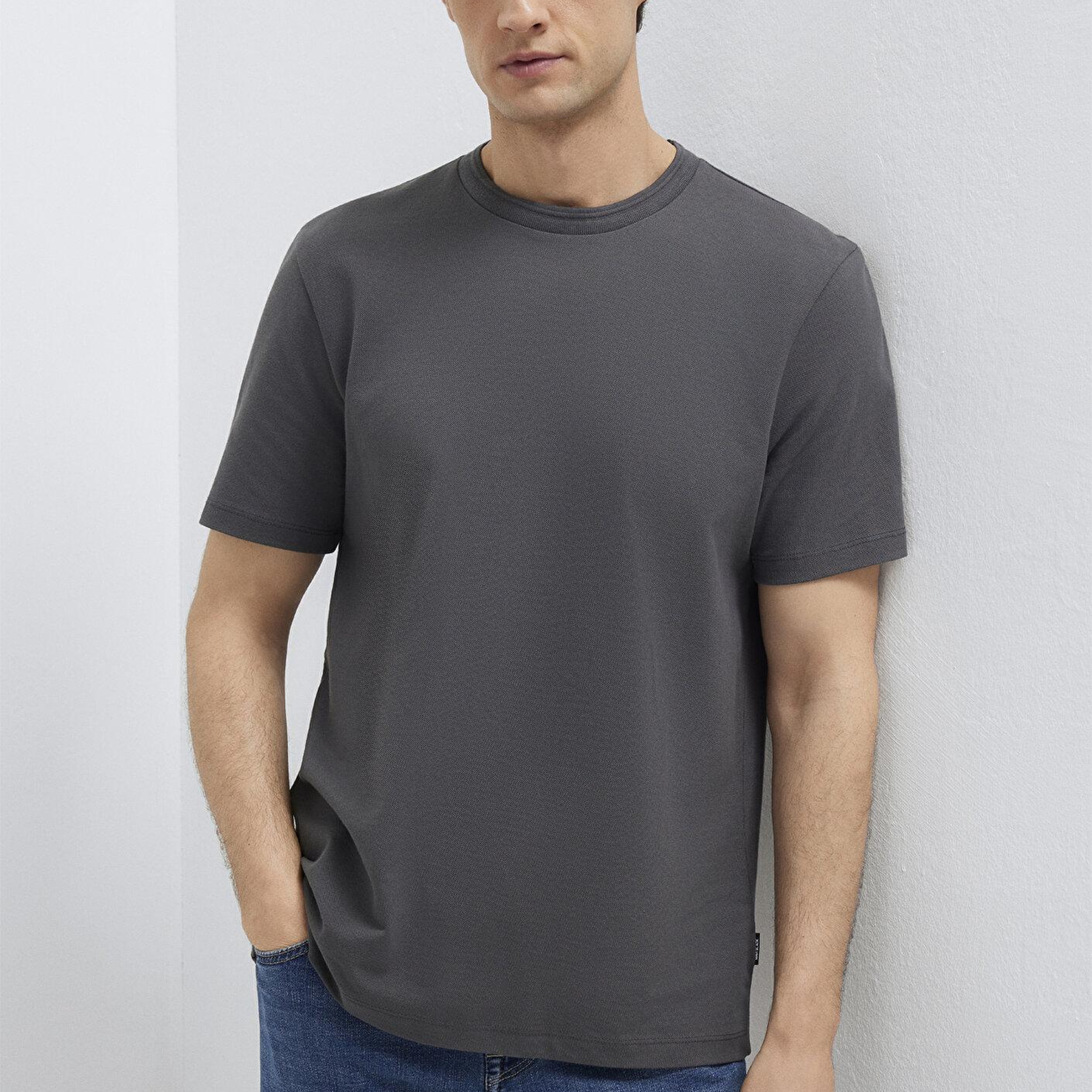 Mavi Antrasit Basic Tişört Regular Fit / Normal Kesim 0613362-80106