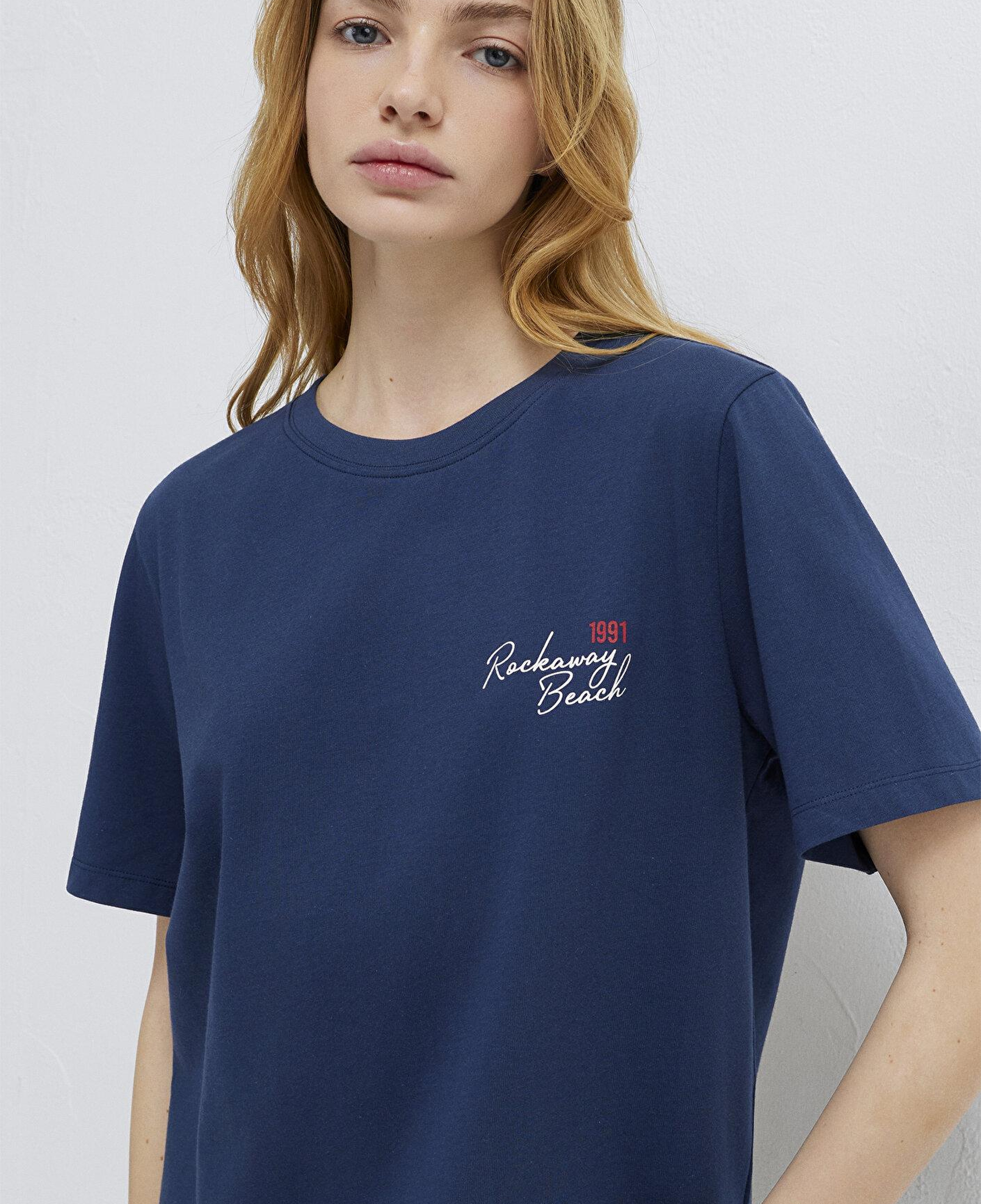Mavi Newyork Baskılı lacivert Tişört Regular Fit / Normal Kesim 1613893-70487