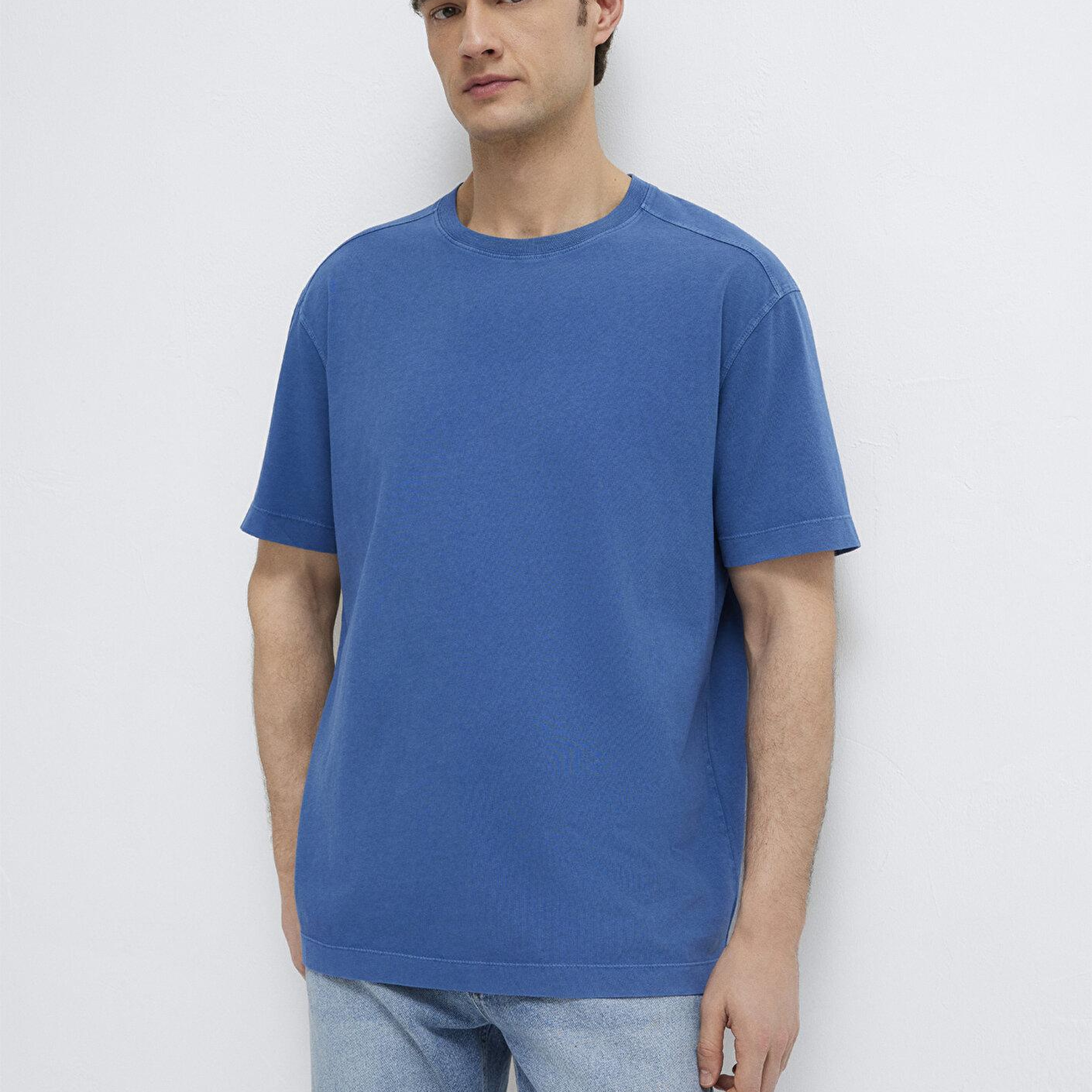 Mavi Mavi Basic Tişört Loose Fit / Bol Rahat Kesim 0613312-70738