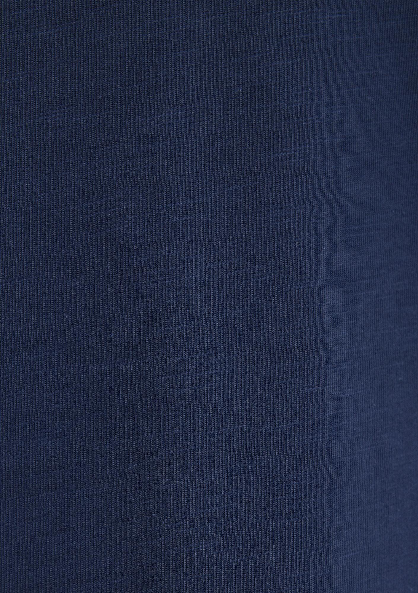 Mavi V Yaka Lacivert Basic Tişört Slim Fit / Dar Kesim 1614176-70497