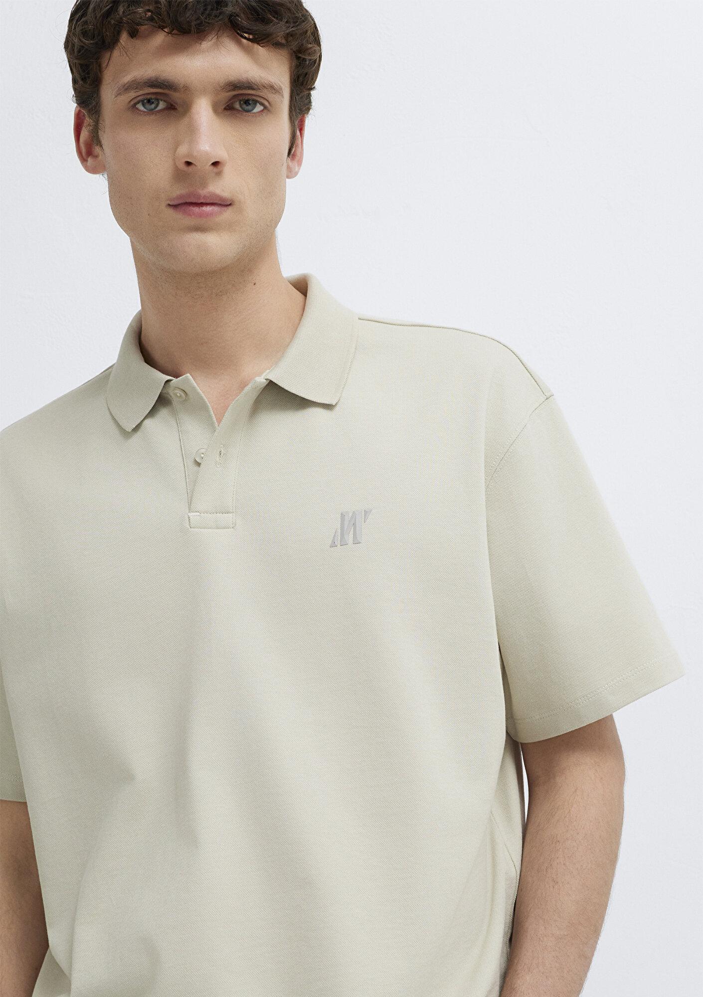 Mavi Mavi Pro Bej Polo Tişört Loose Fit / Bol Rahat Kesim 0613433-70144