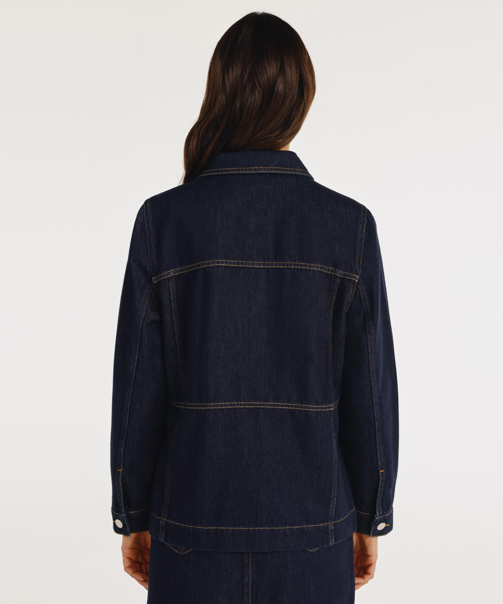 YARGICI Dikiş Detaylı Denim Ceket