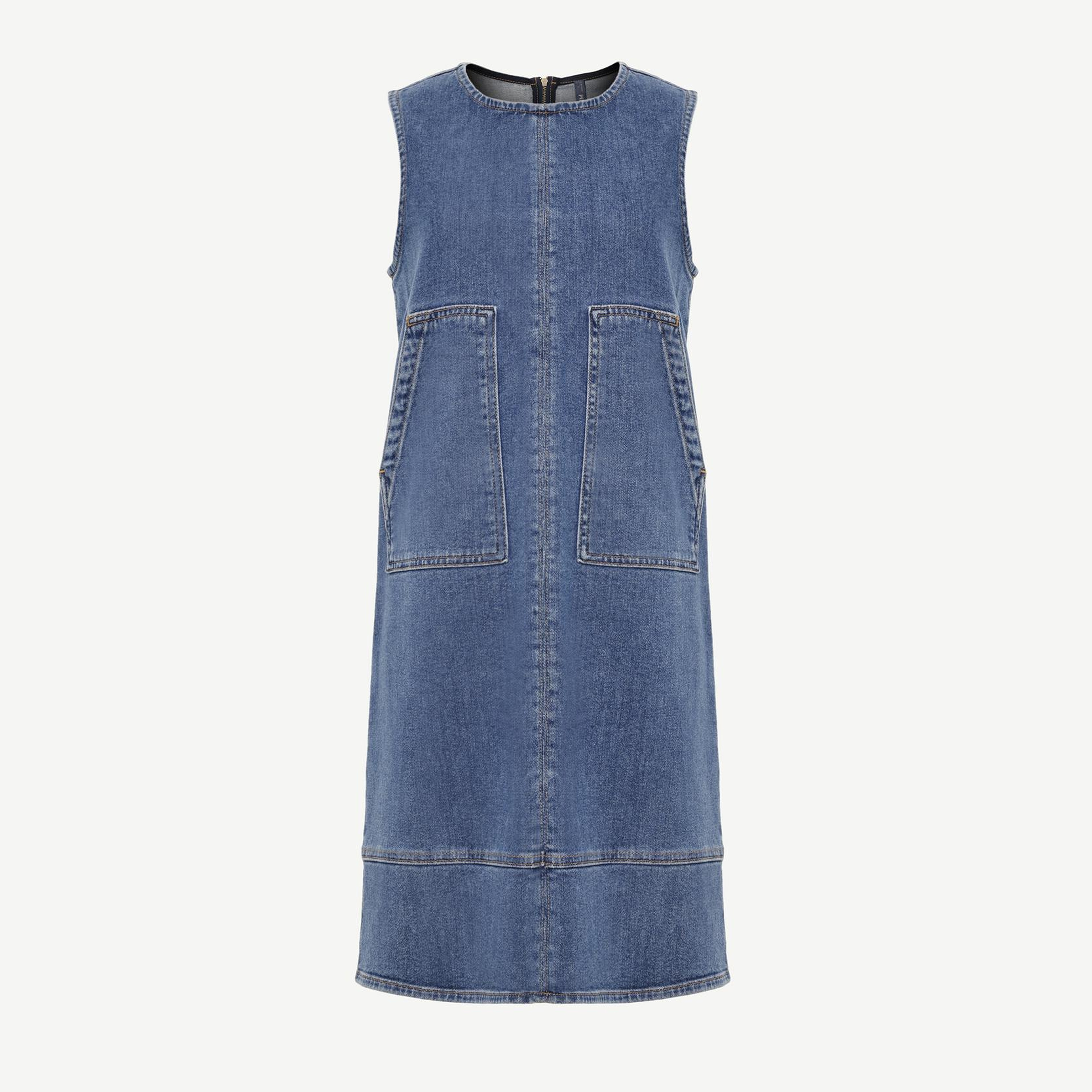YARGICI Cepli Kısa Denim Elbise