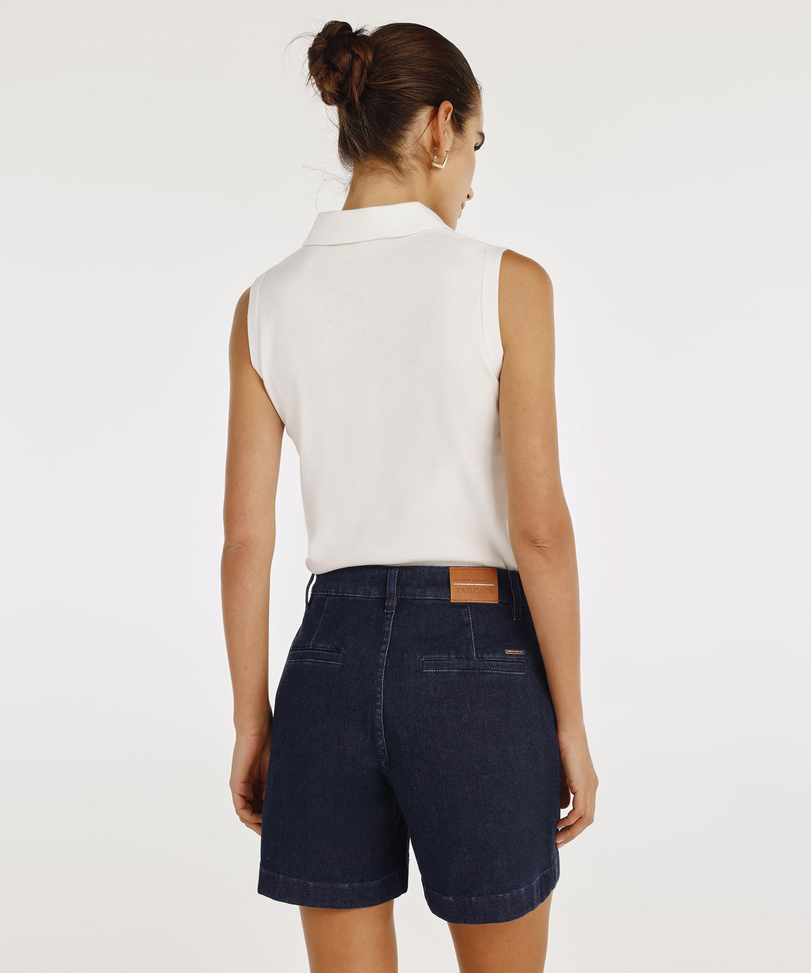 YARGICI Çan Form Denim Bermuda