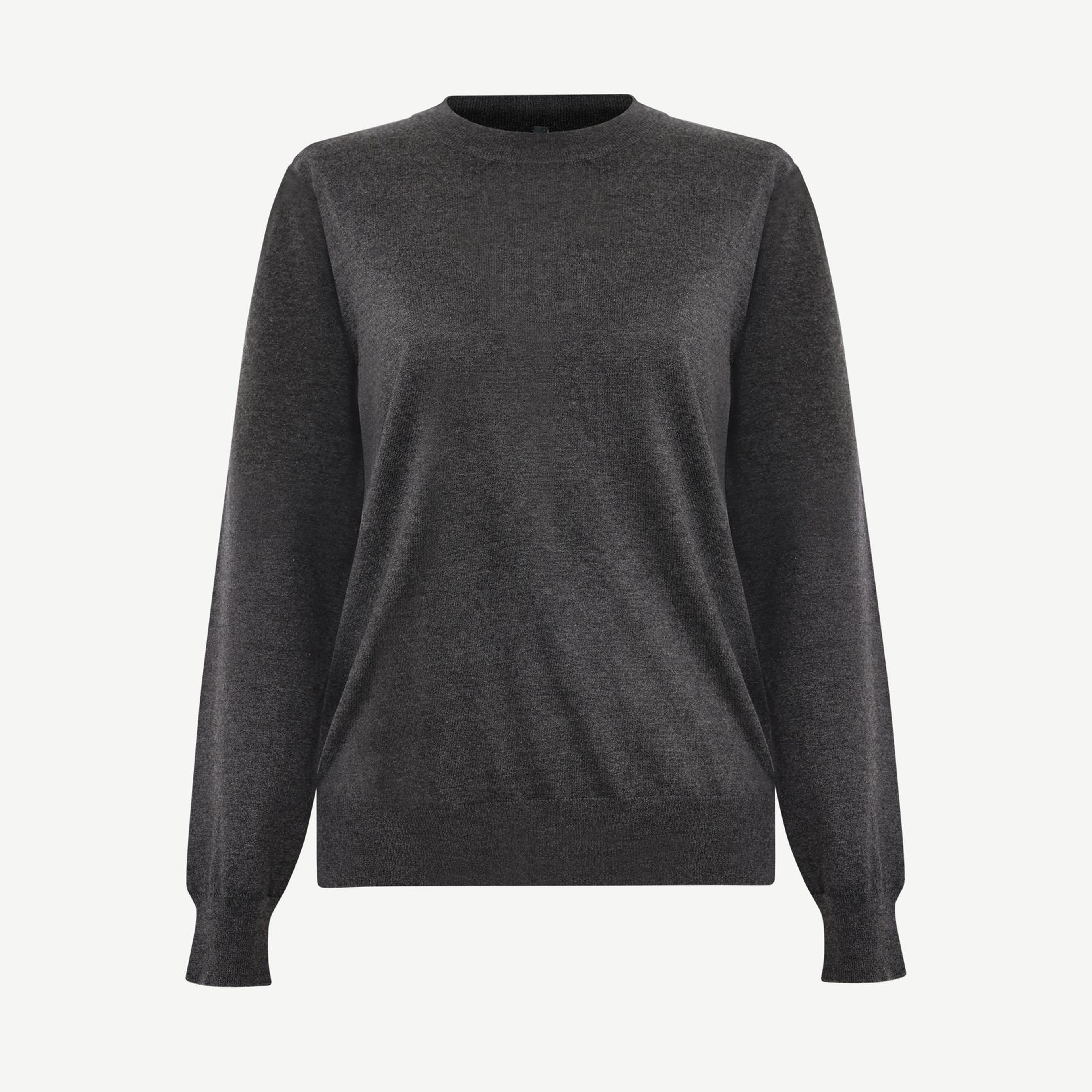 YARGICI İpek Kaşmir Regular Bisiklet Yaka Uzun Kol Kazak