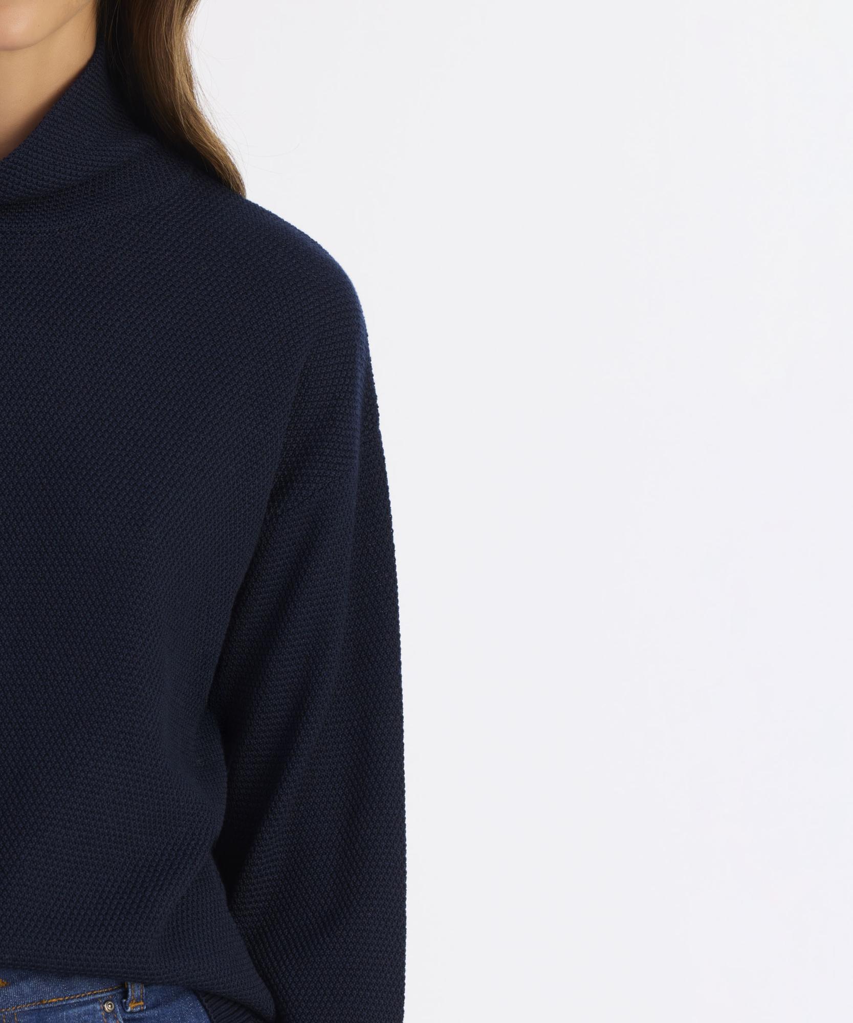 YARGICI Geniş Balıkçı Yaka Uzun Kol Kazak