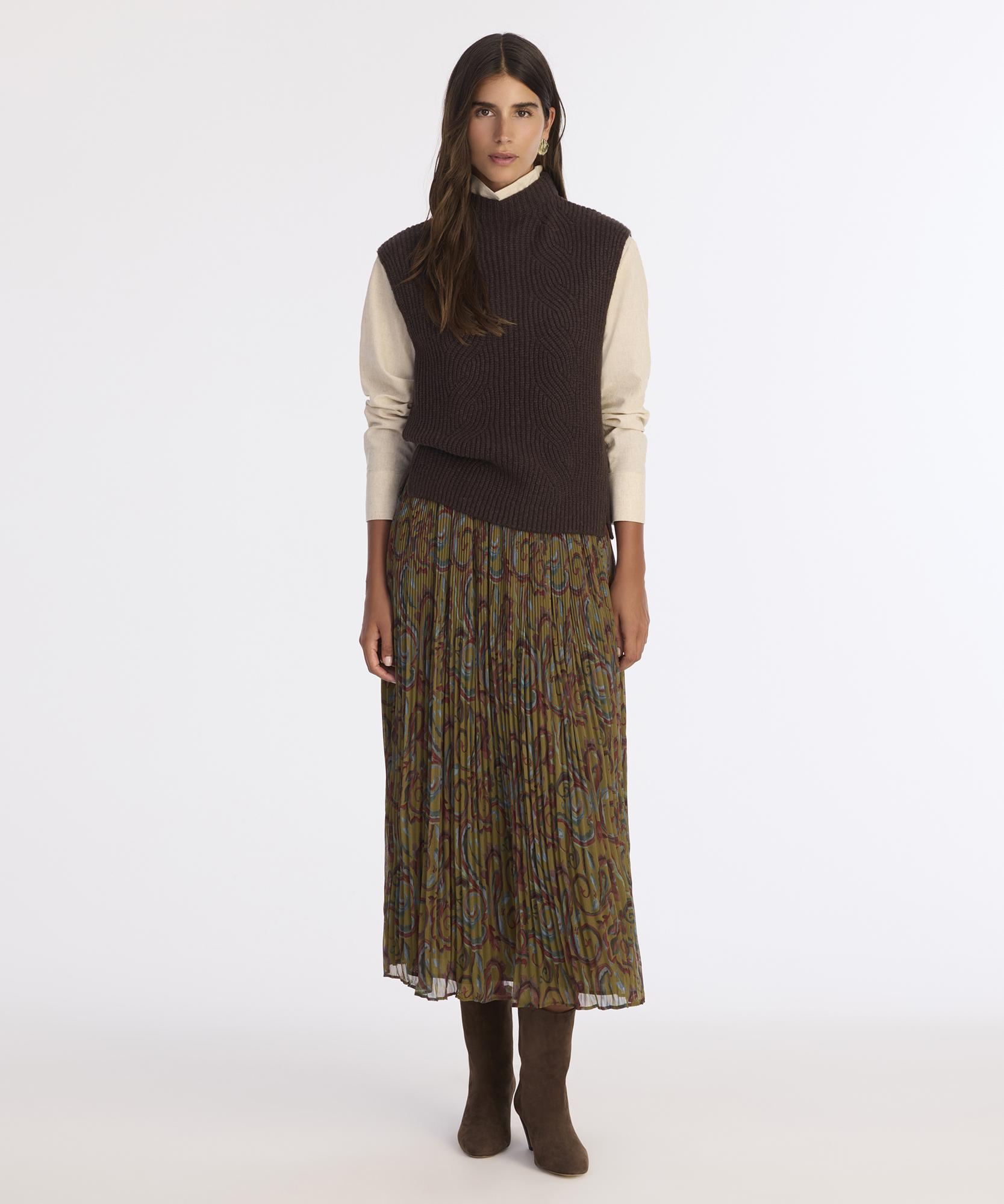 YARGICI Regular Yarım Balıkçı Yaka Kolsuz Kol Kazak