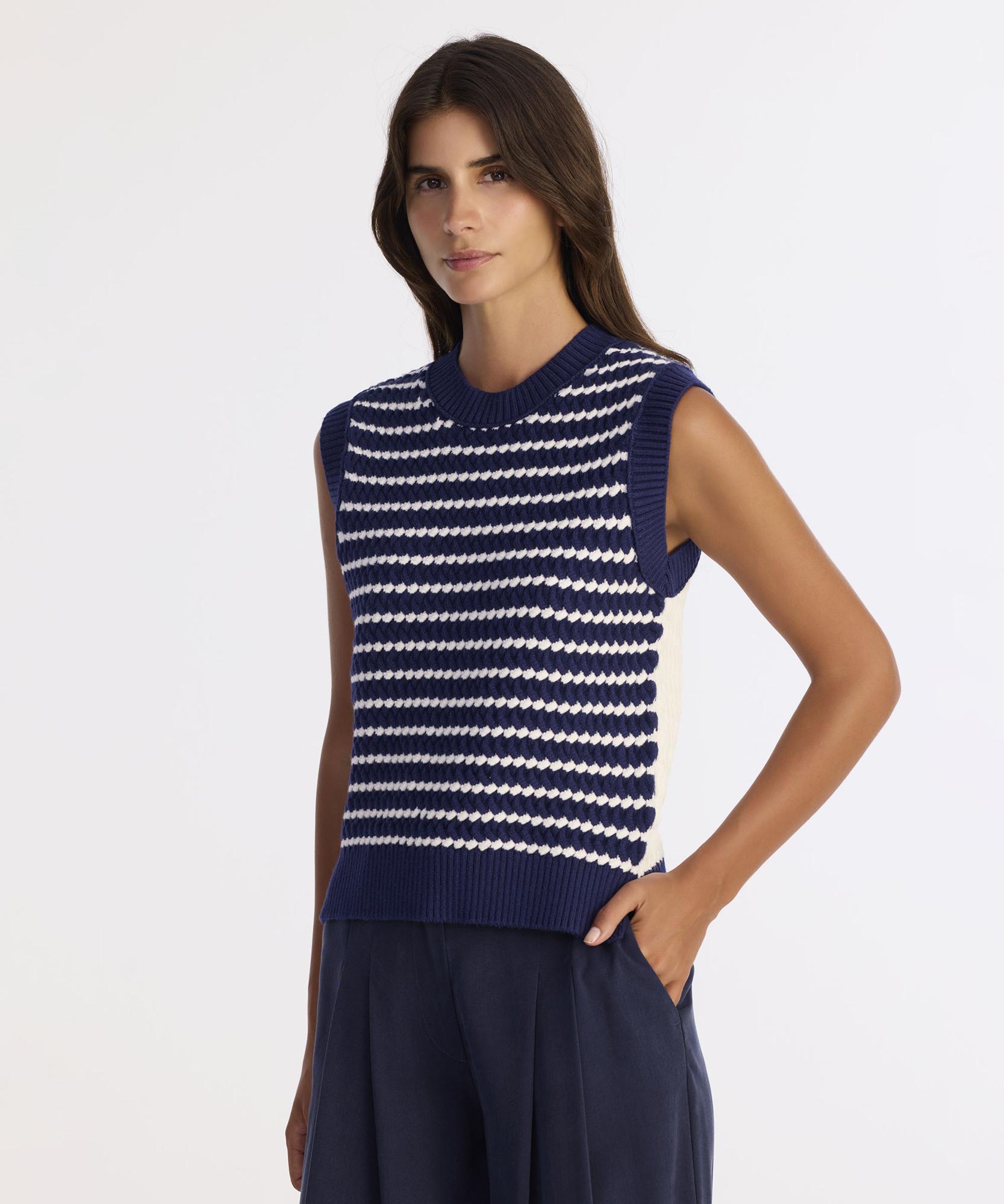 YARGICI Regular Bisiklet Yaka Kolsuz Kol Kazak