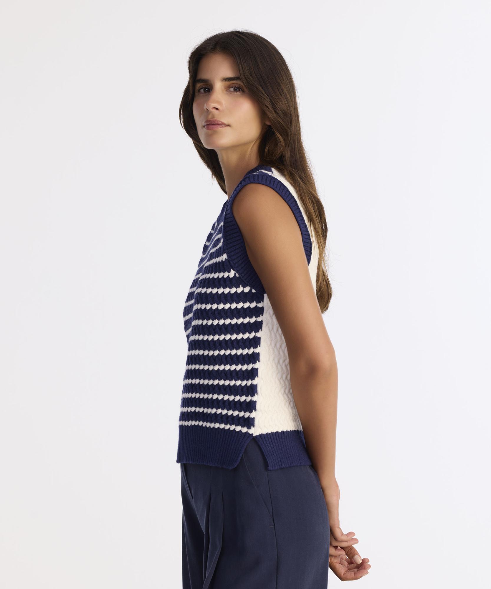 YARGICI Regular Bisiklet Yaka Kolsuz Kol Kazak