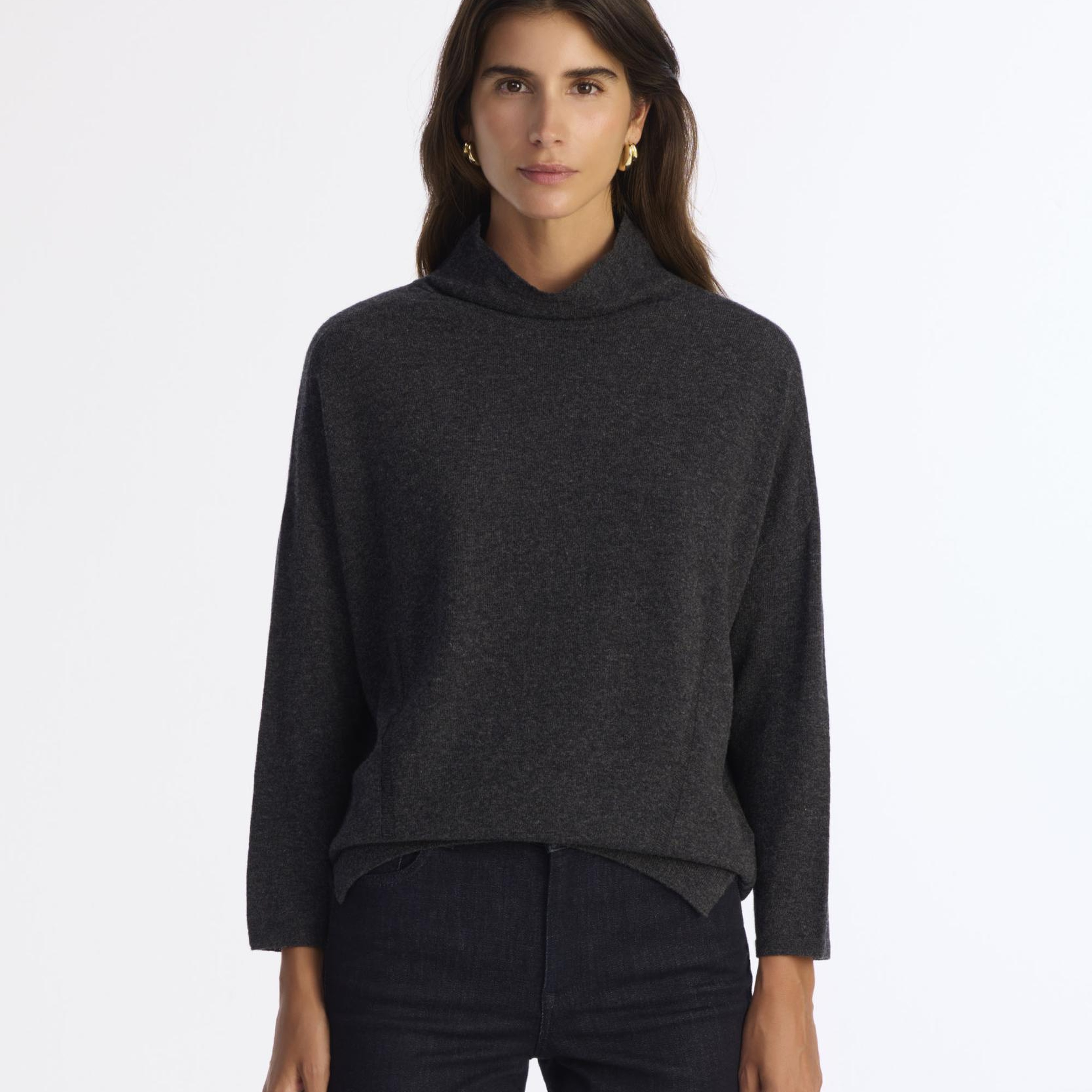 YARGICI Yün Kaşmir Regular Yarım Balıkçı Yaka Uzun Kol Kazak