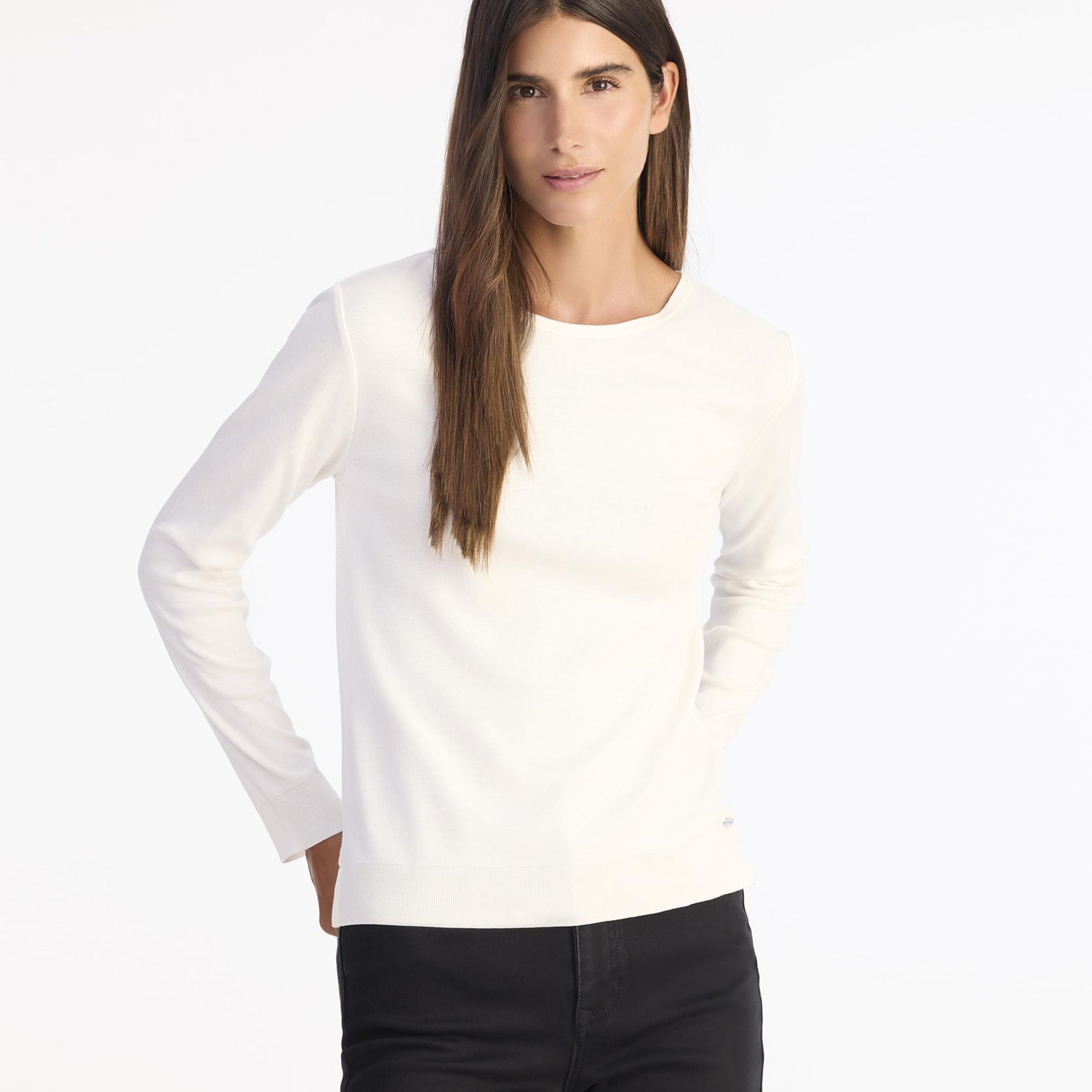 YARGICI Regular Kare Yaka Uzun Kol Kazak