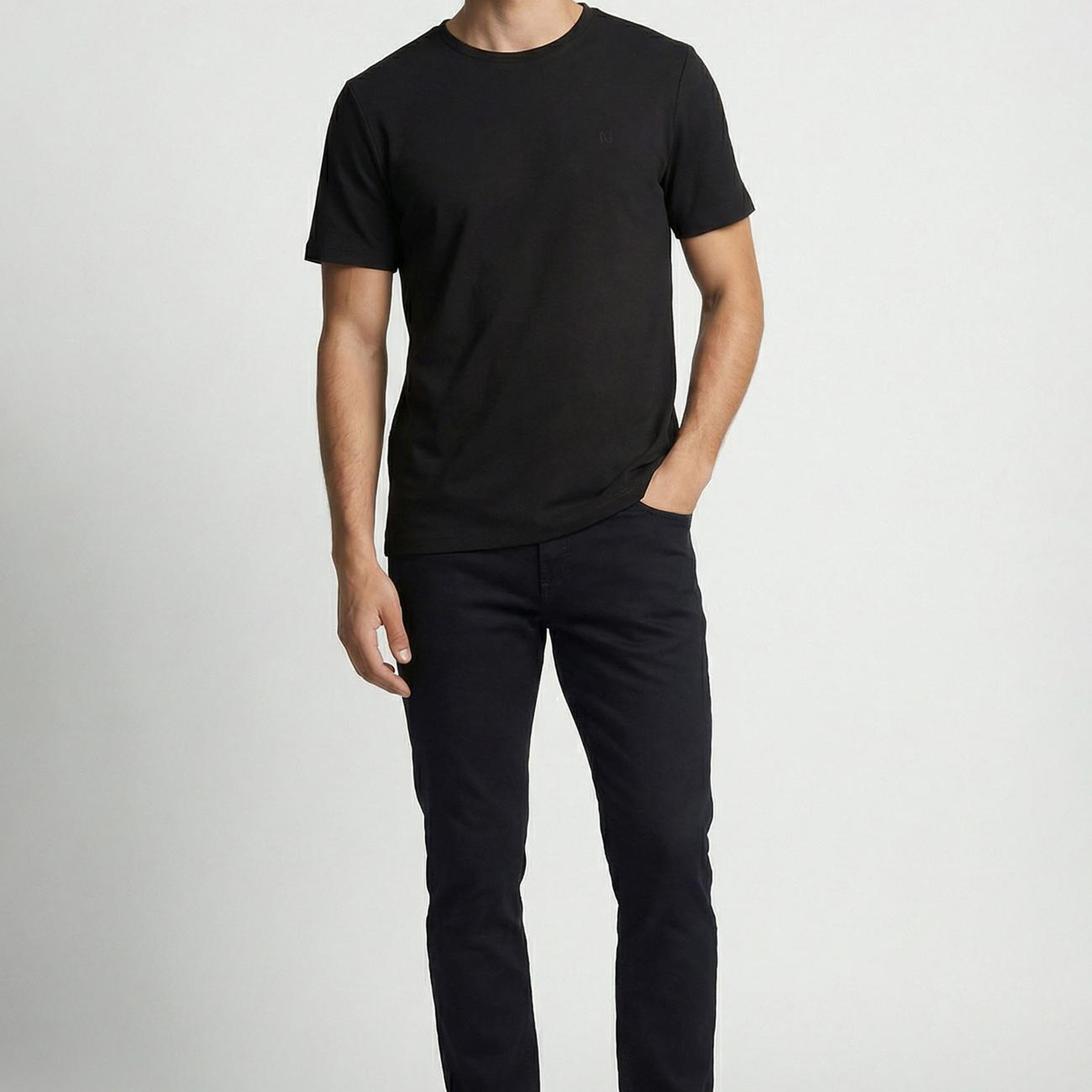 Network Erkek Slim Fit Lacivert 5 Cep Armür Desen Pantolon