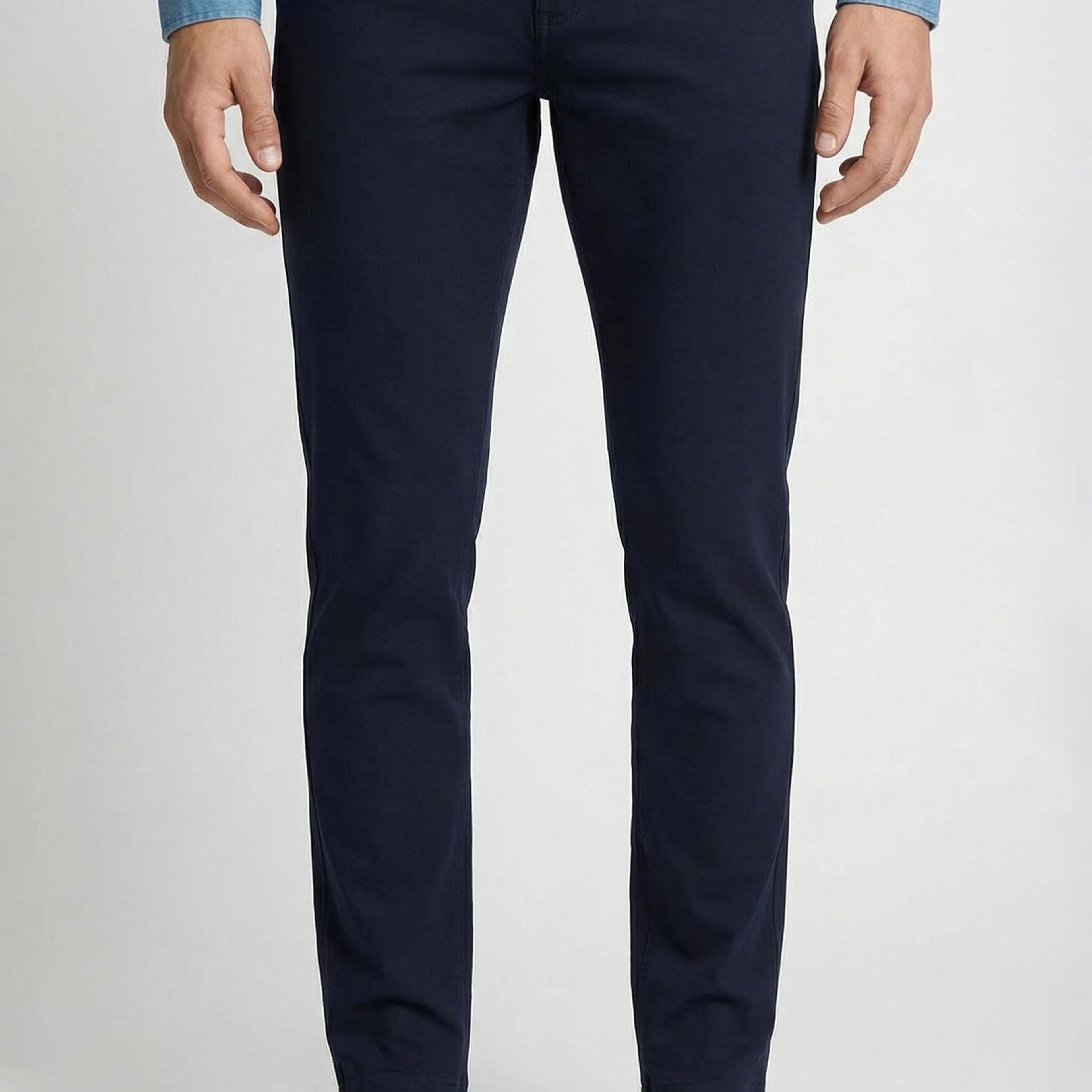 Network Erkek Slim Fit Lacivert 5 Cep Dokuma Casual Pantolon