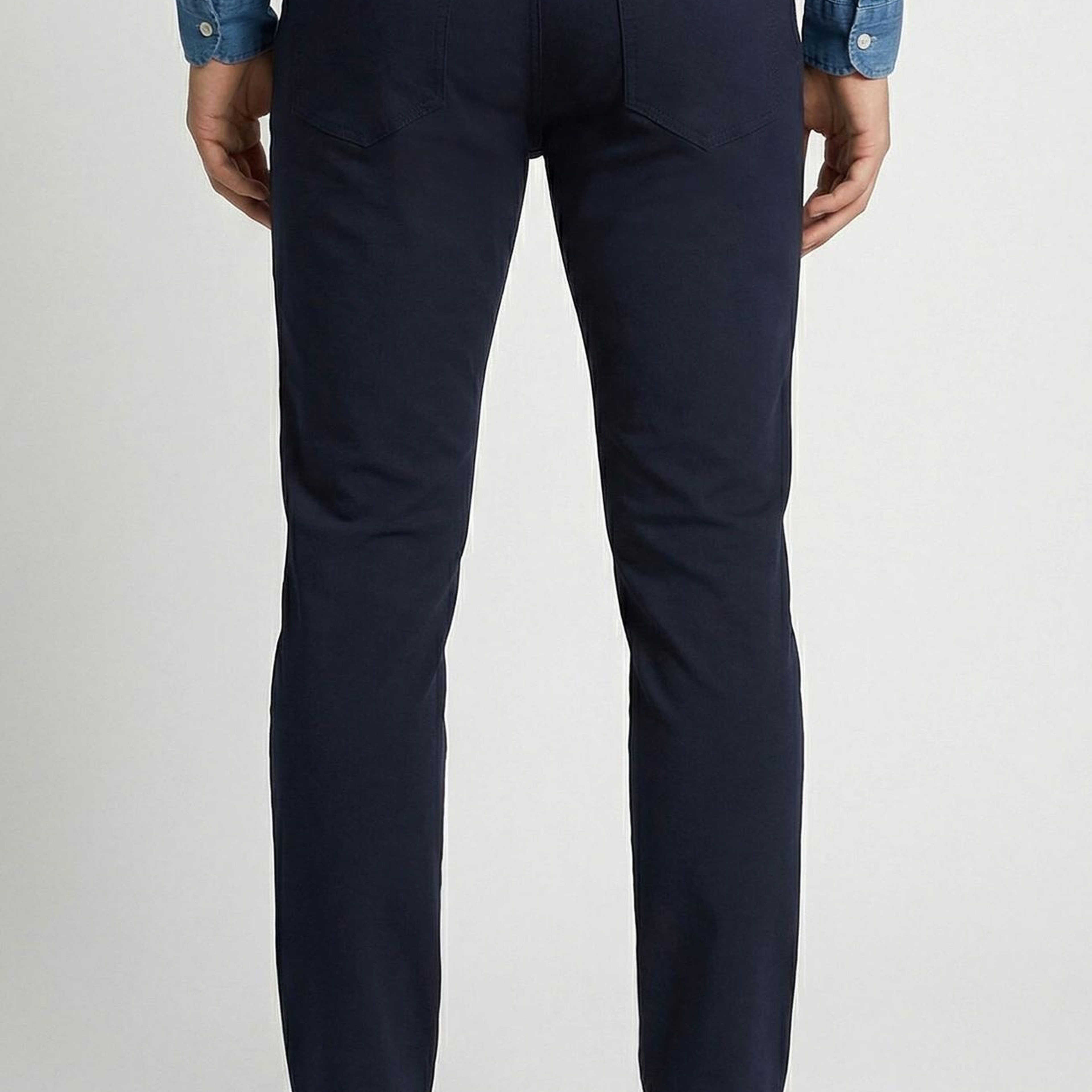 Network Erkek Slim Fit Lacivert 5 Cep Dokuma Casual Pantolon