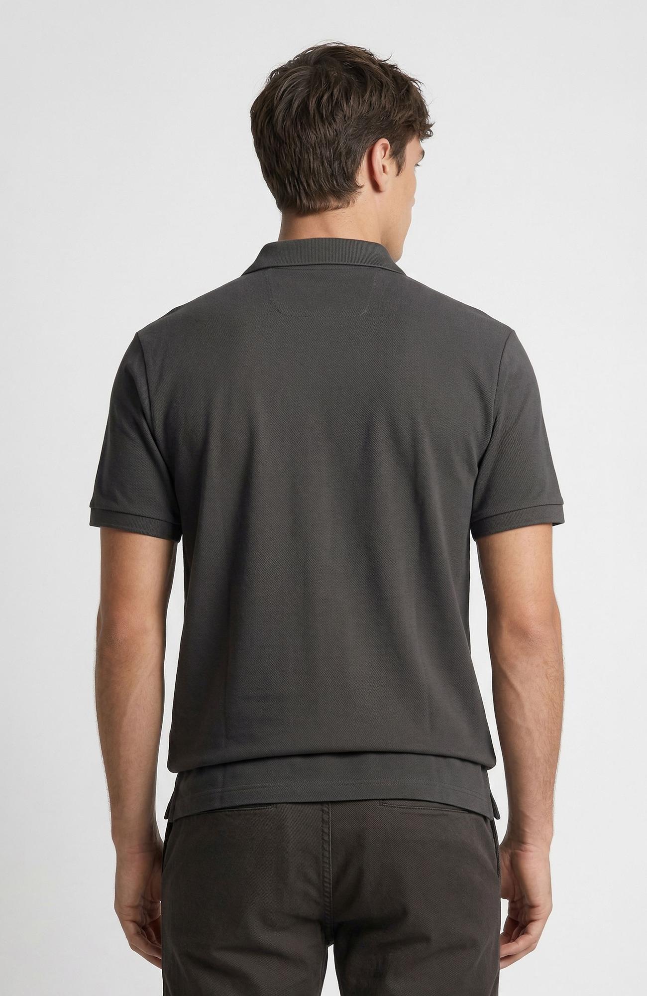 Network Erkek Haki Polo Yaka Pike T-shirt