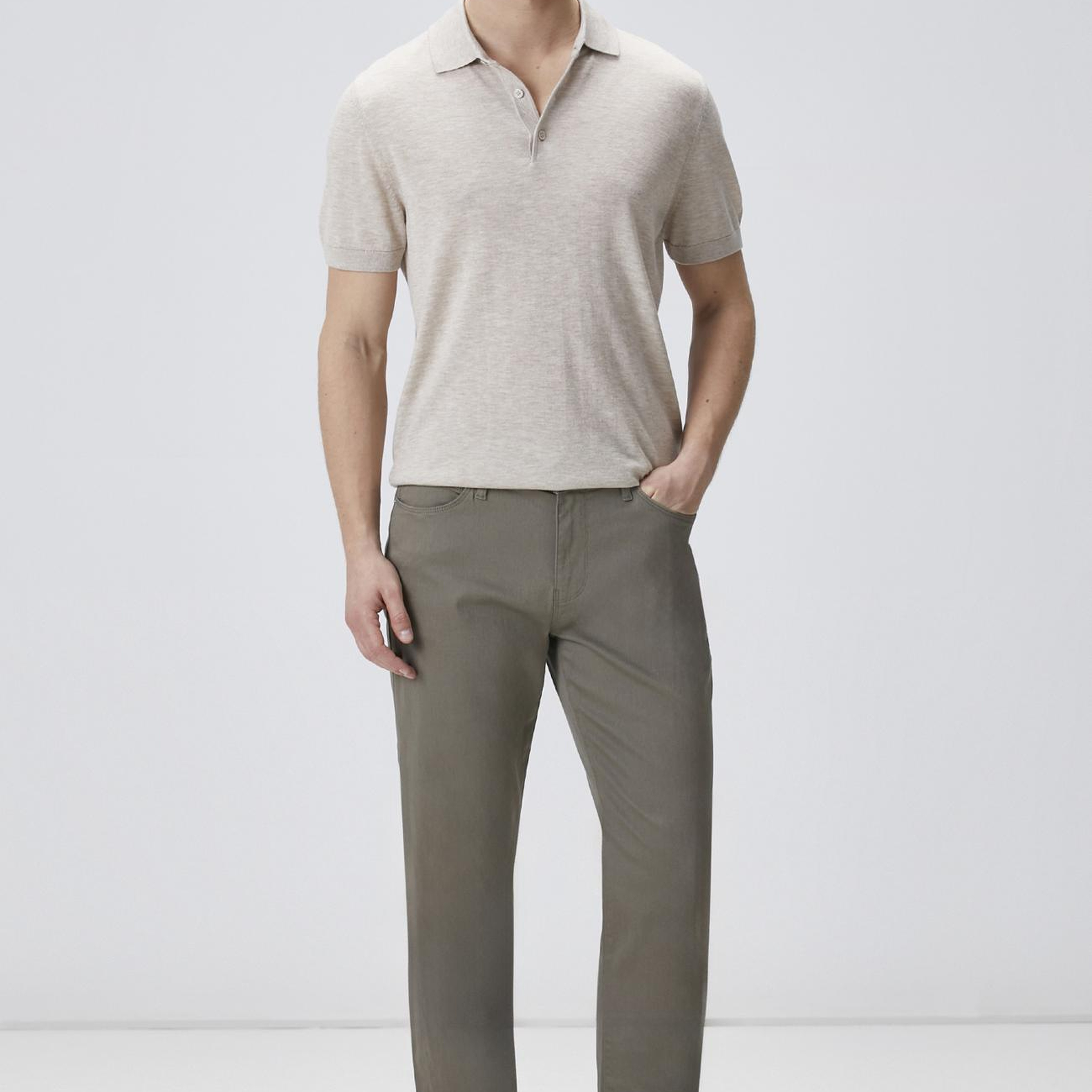 Network Erkek Açık Haki Non-Denim Casual Pantolon