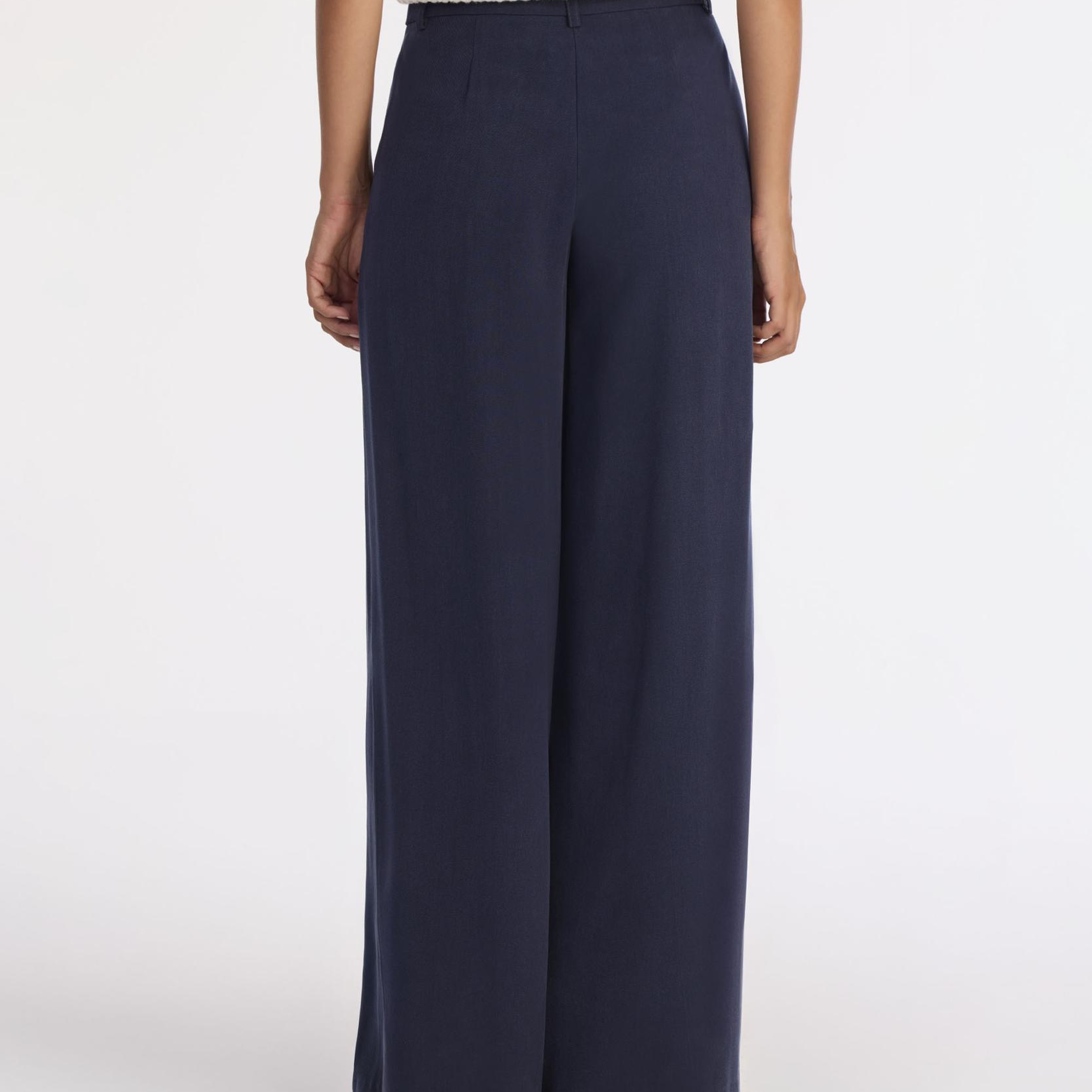 YARGICI Geniş Yüksek Bel Pantolon