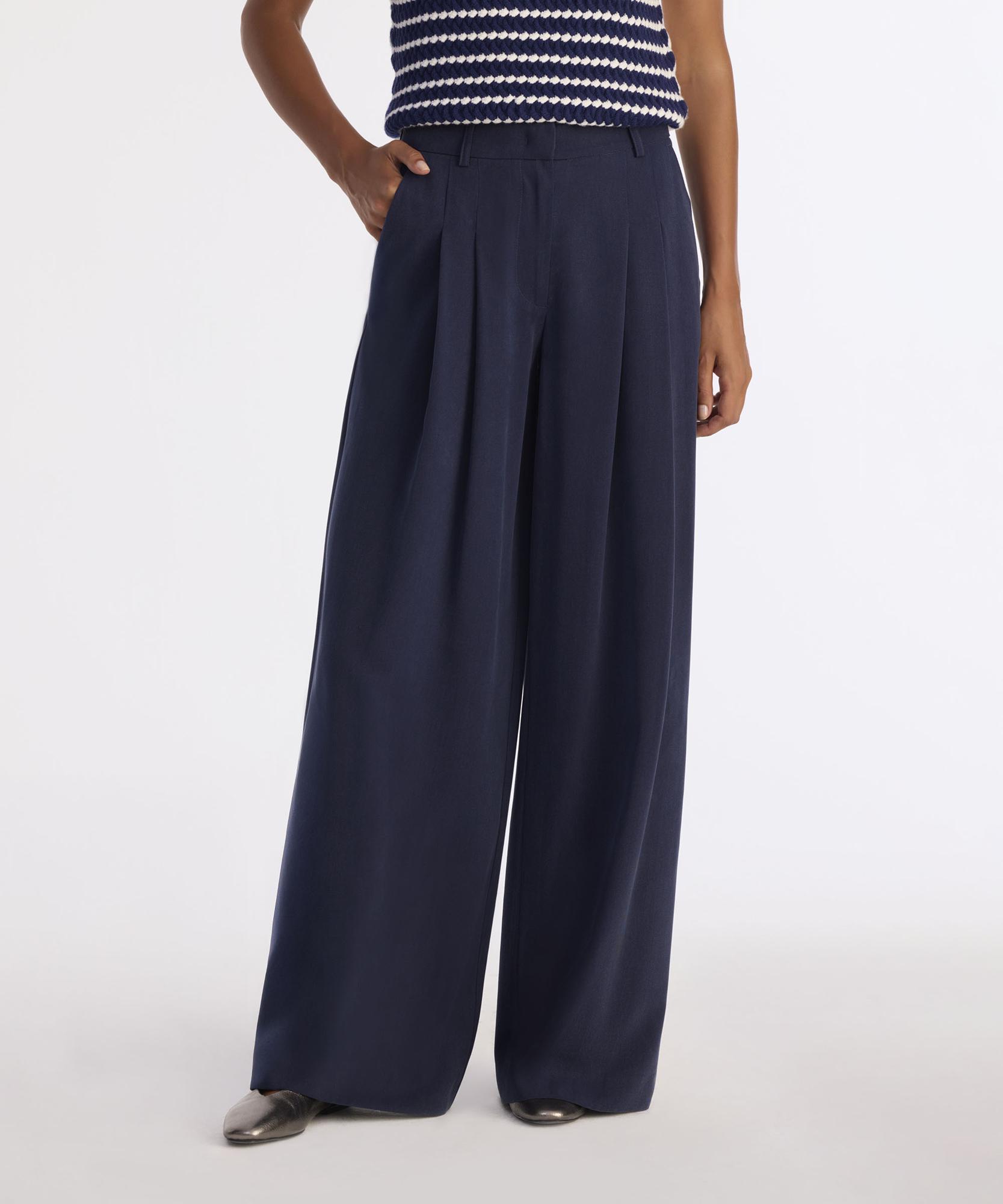 YARGICI Geniş Yüksek Bel Pantolon