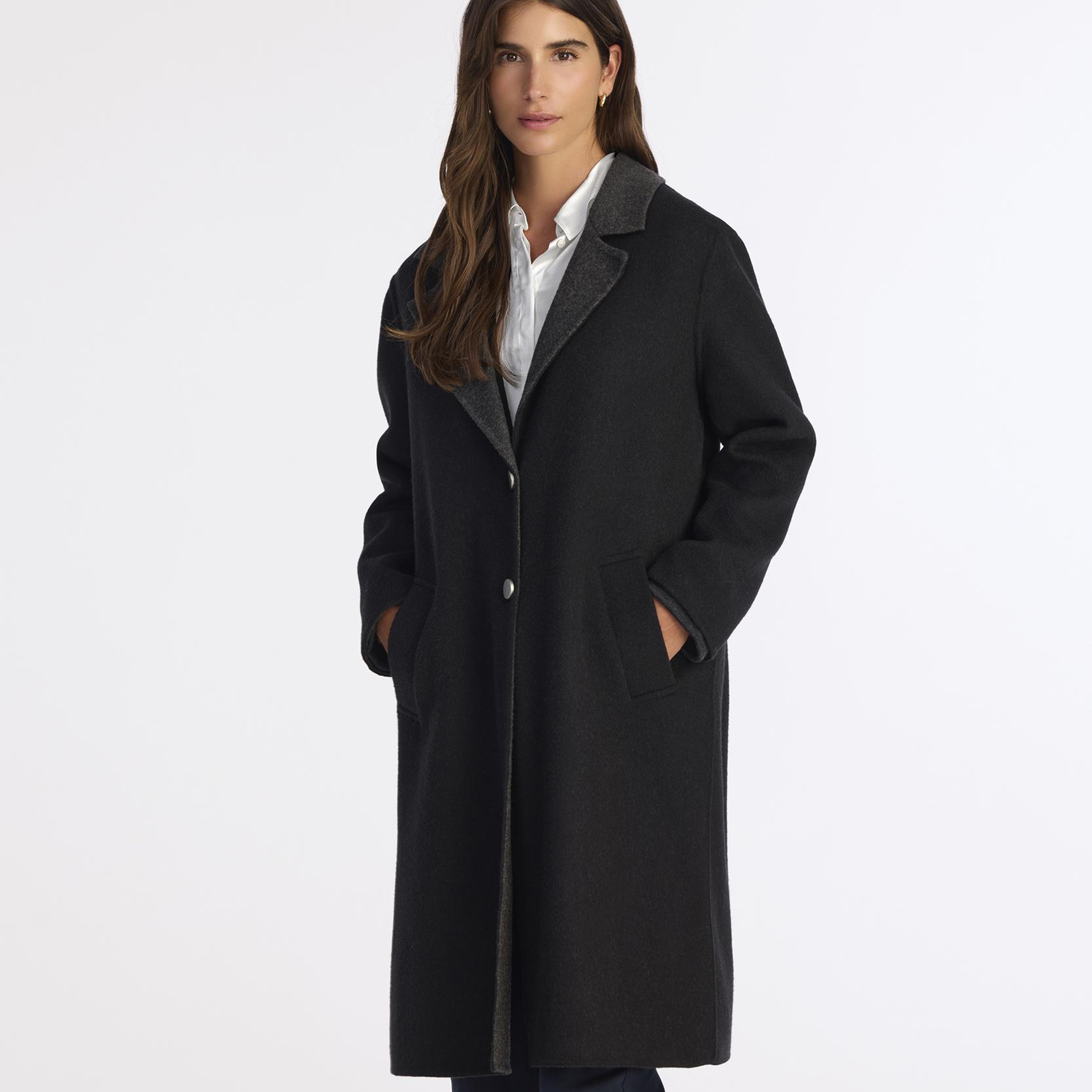 YARGICI Regular Kırlangıç Yaka Uzun Kol Palto