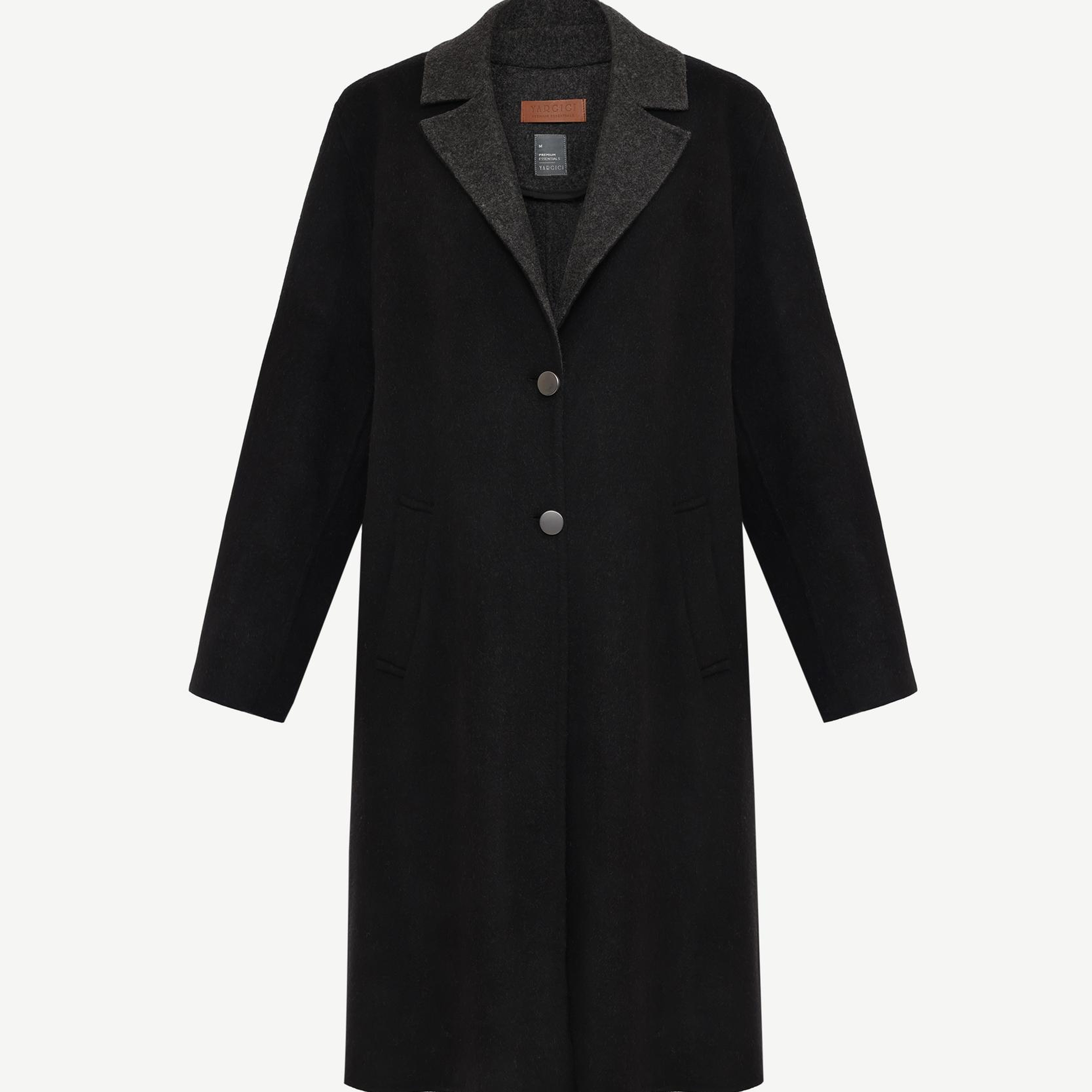 YARGICI Regular Kırlangıç Yaka Uzun Kol Palto