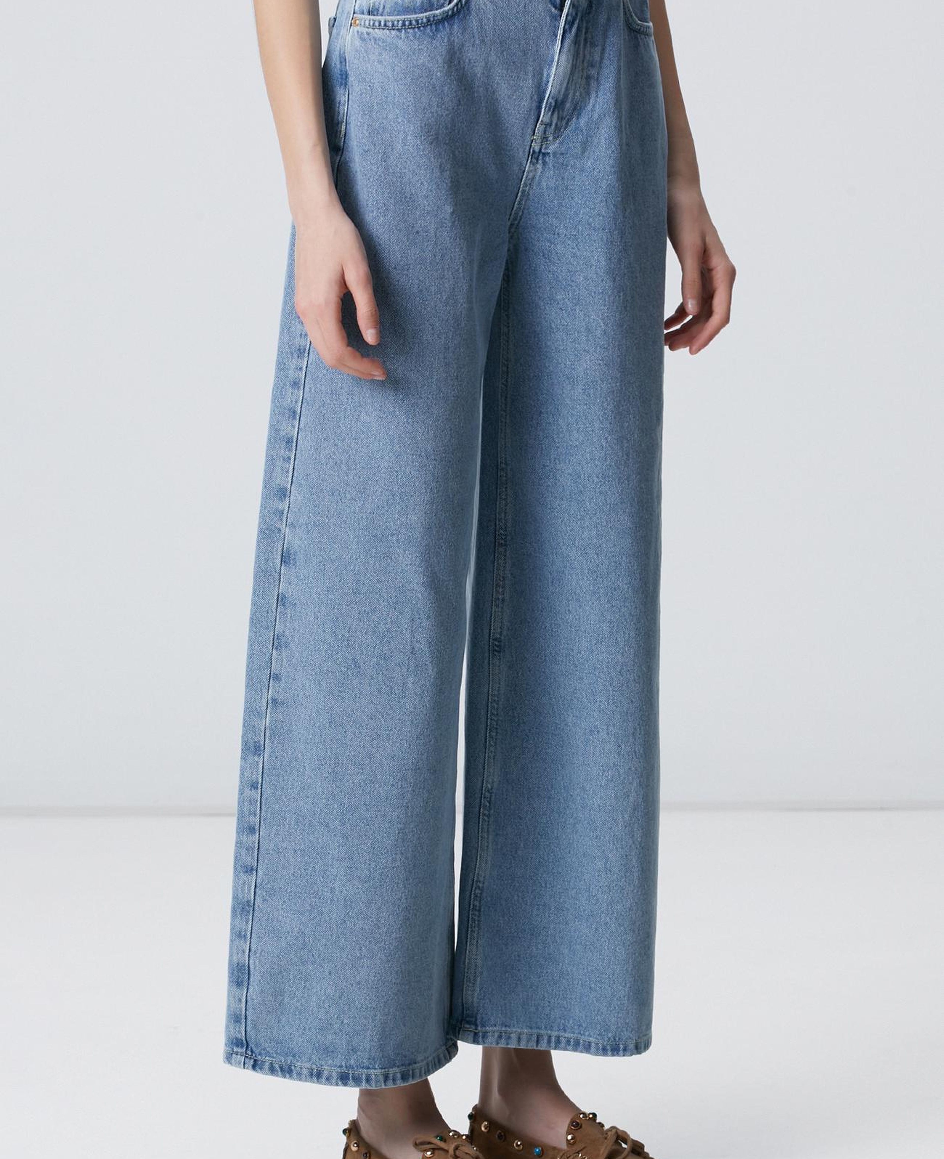 Network Kadın Açık Indigo Mavi Denim Pantolon
