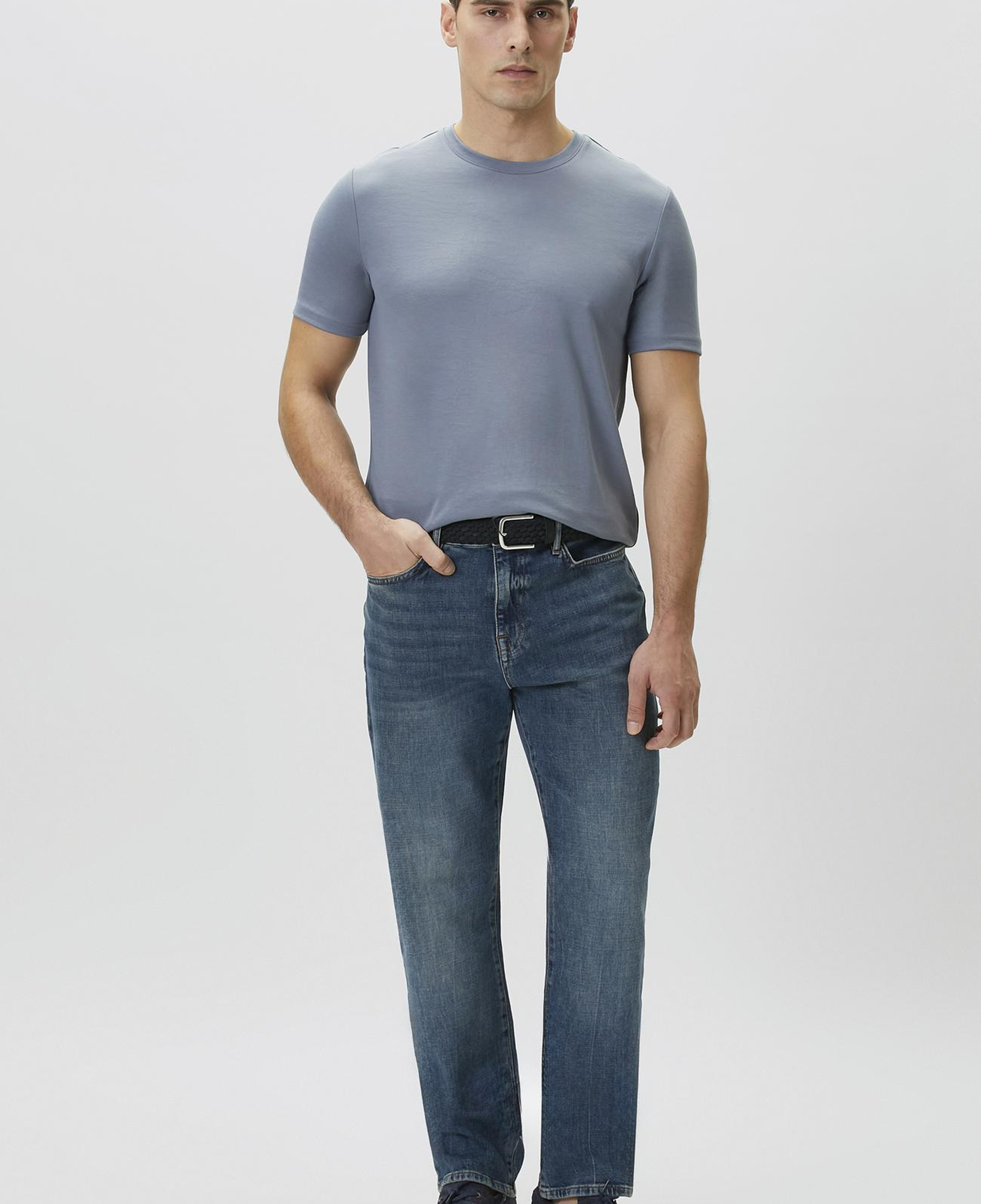 Network Erkek Mavi Denim Pantolon