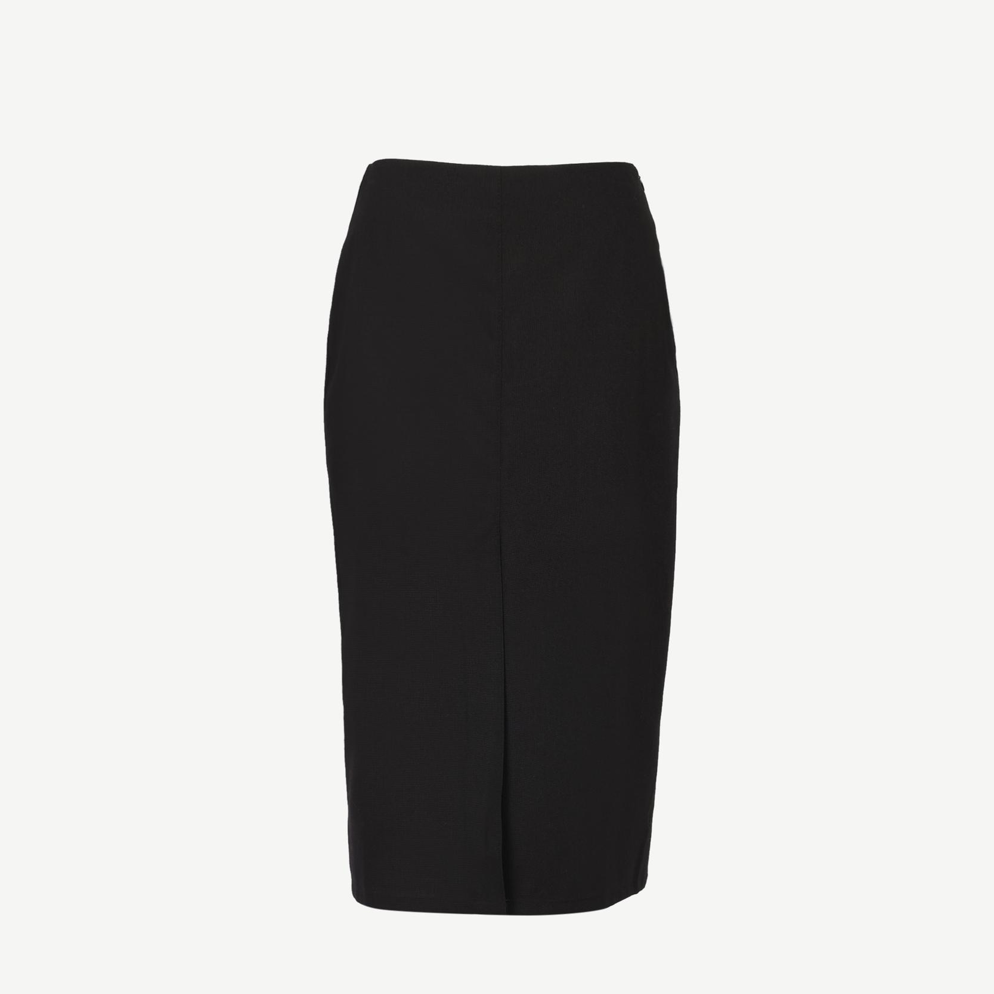 YARGICI Yırtmaç Detaylı Kalem Etek