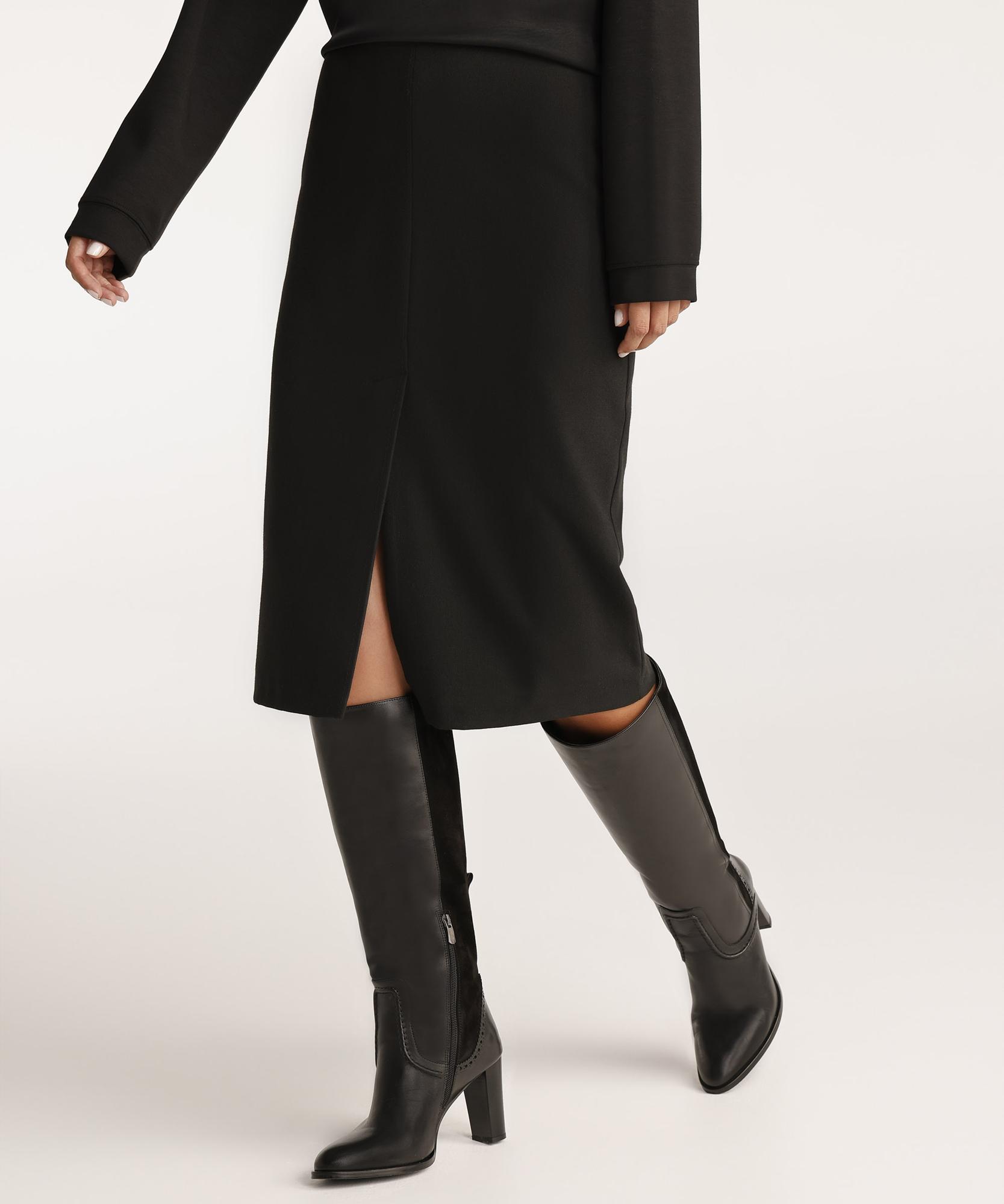 YARGICI Yırtmaç Detaylı Kalem Etek