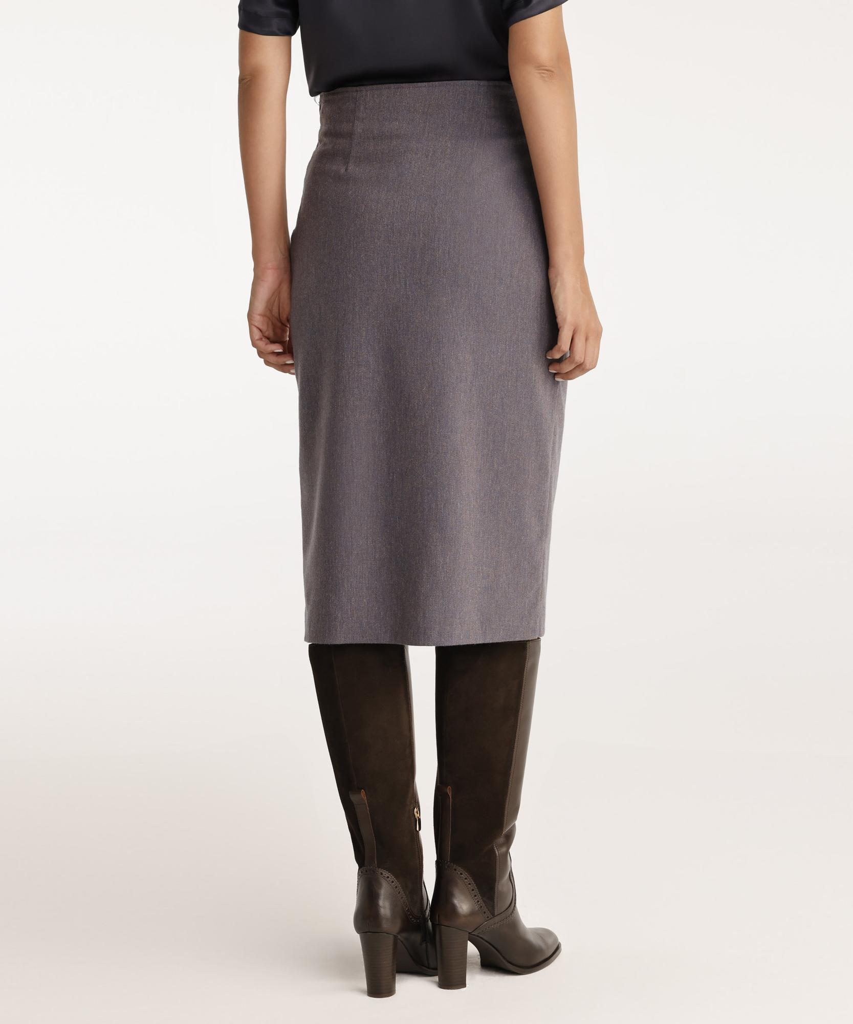 YARGICI Yırtmaç Detaylı Kalem Etek