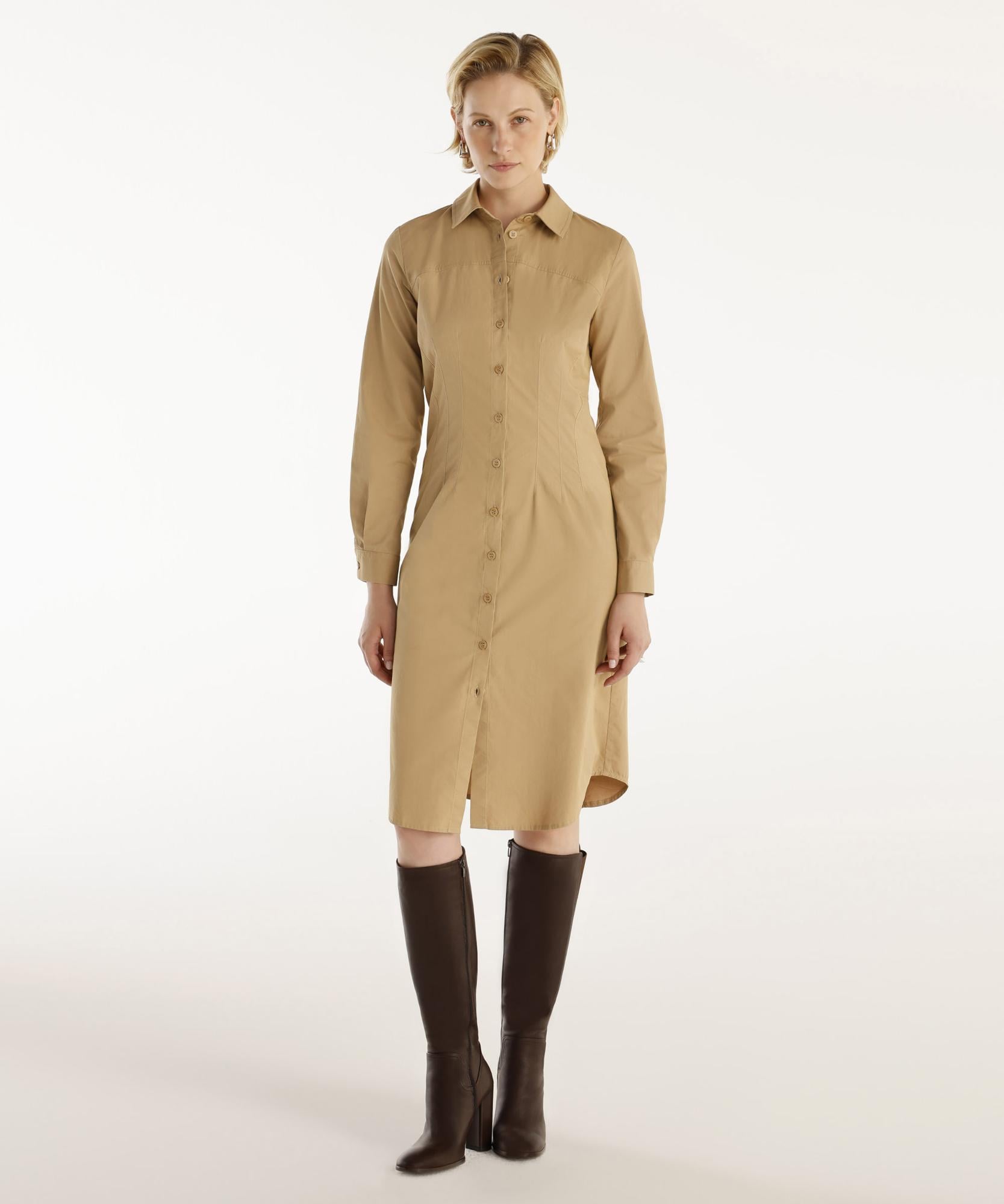 YARGICI Pens Detaylı Uzun Kollu Gömlek Elbise