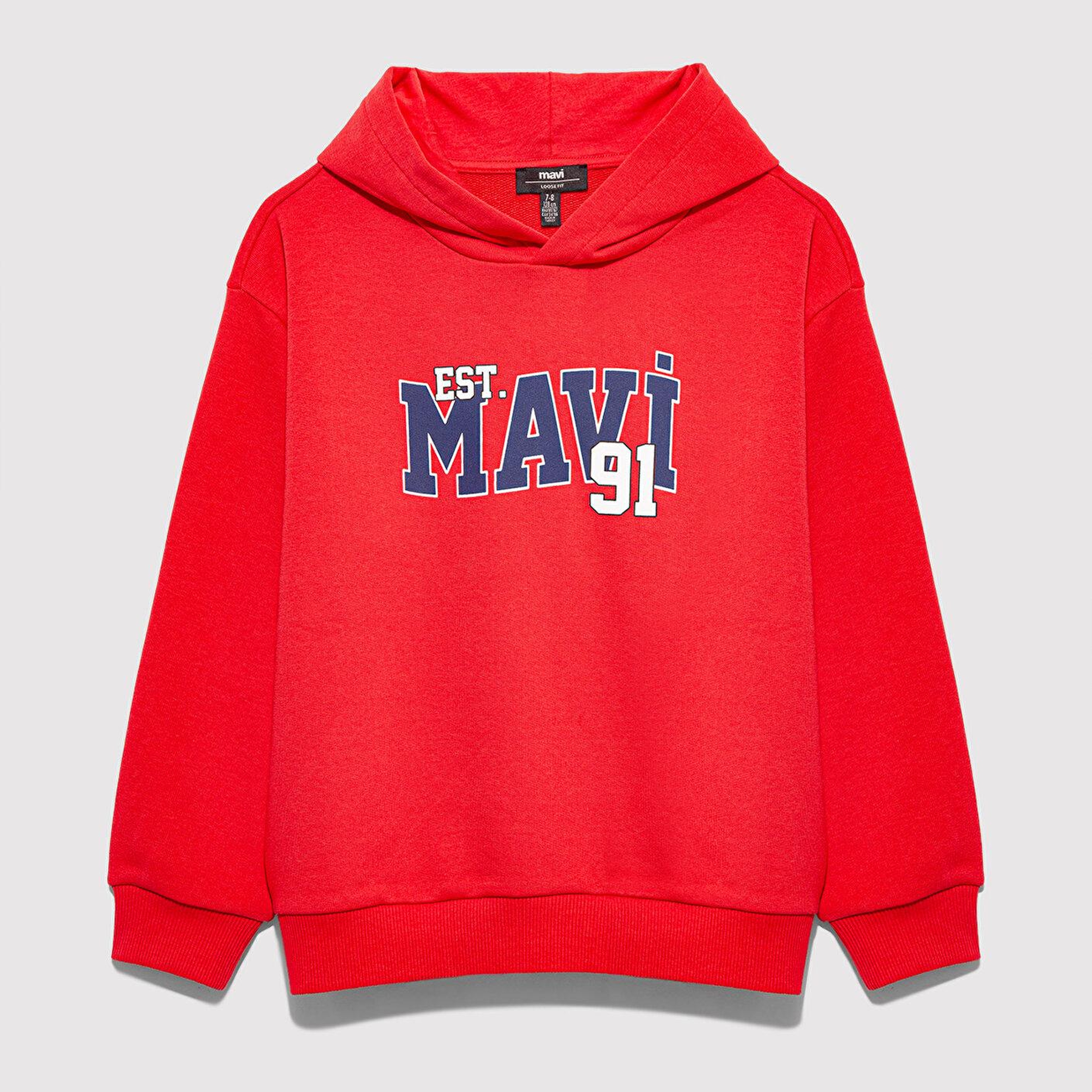 Mavi Mavi Baskılı Kırmızı Sweatshirt 6S10139-70478