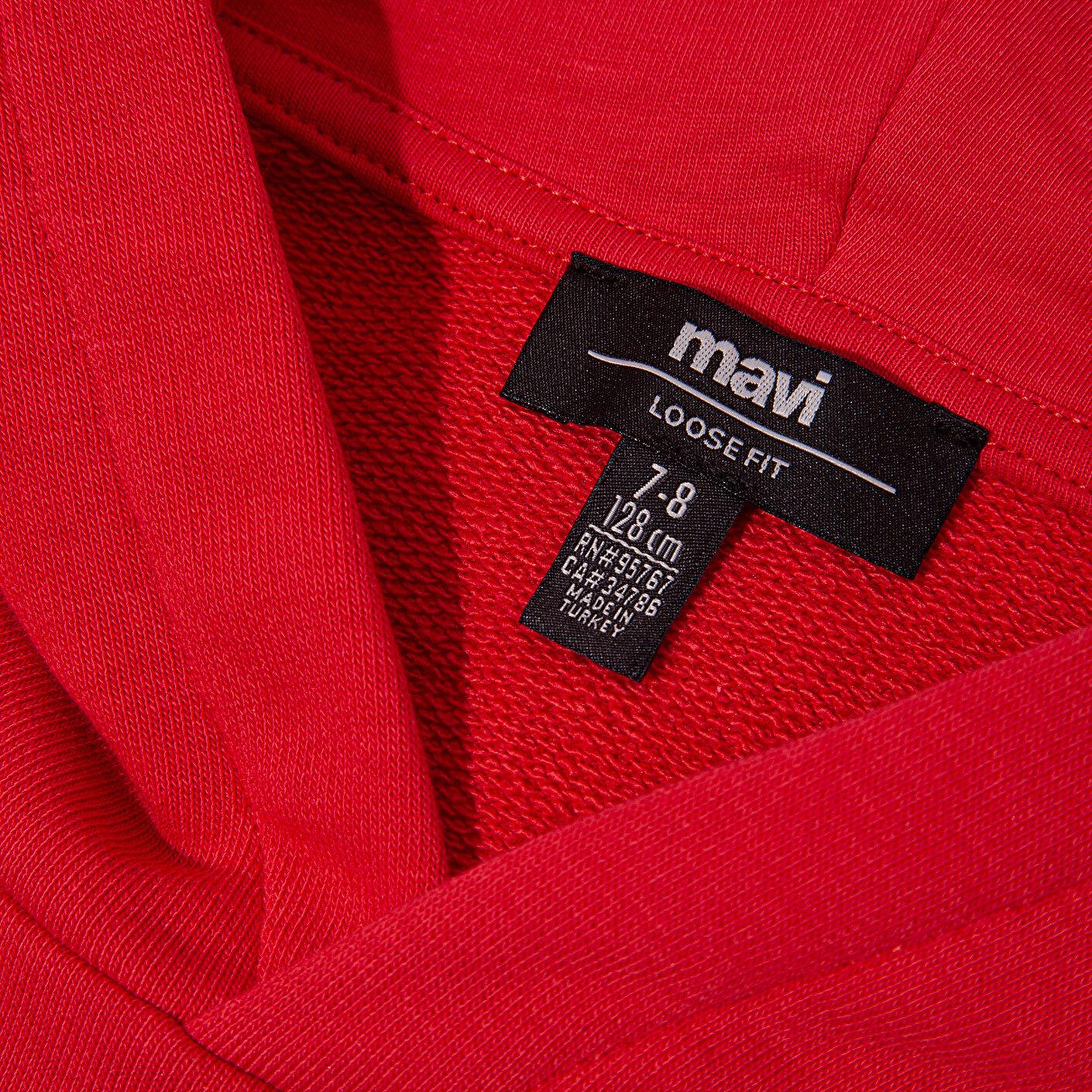 Mavi Mavi Baskılı Kırmızı Sweatshirt 6S10139-70478