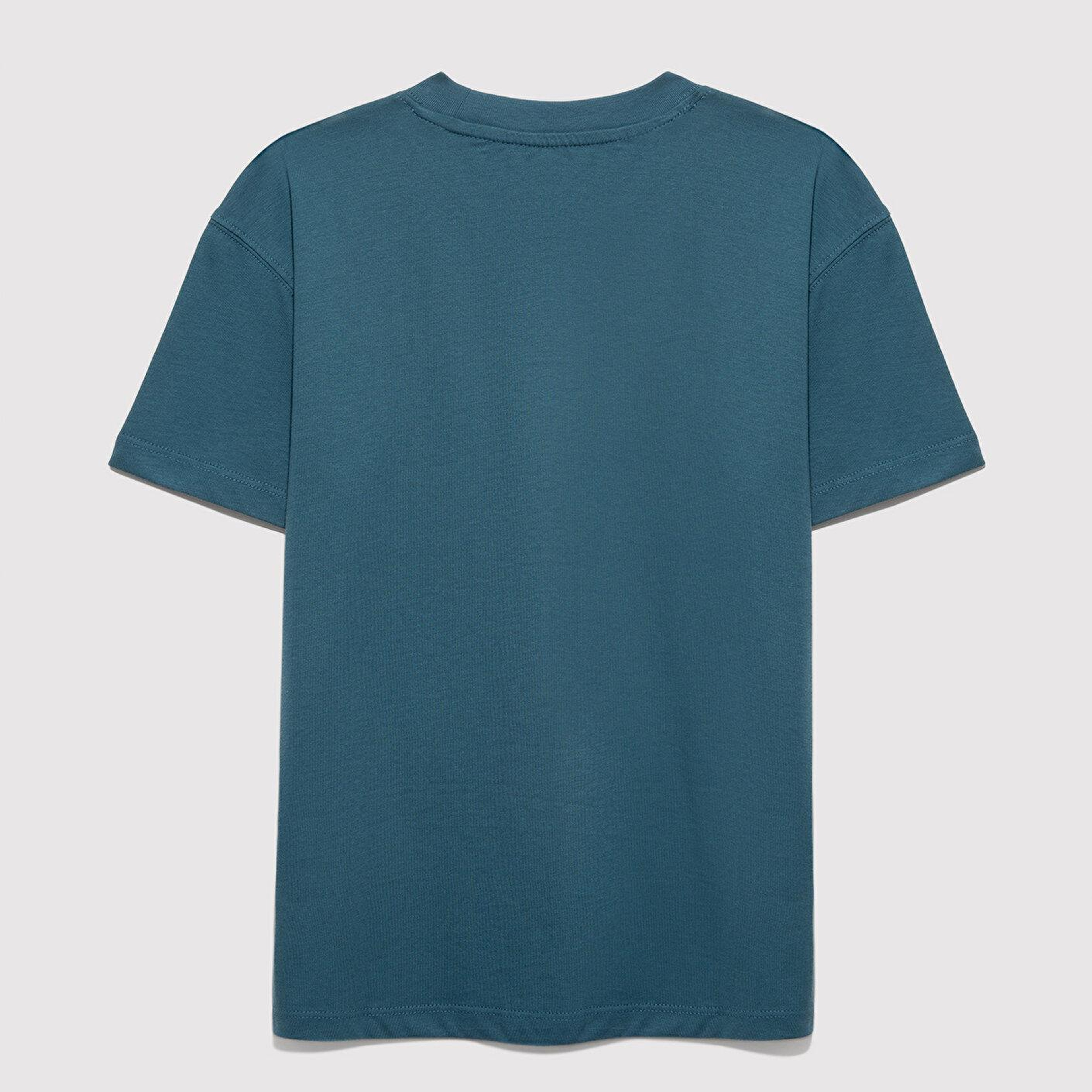Mavi Mavi Baskılı Yeşil Tişört Loose Fit / Bol Rahat Kesim 6610412-70771