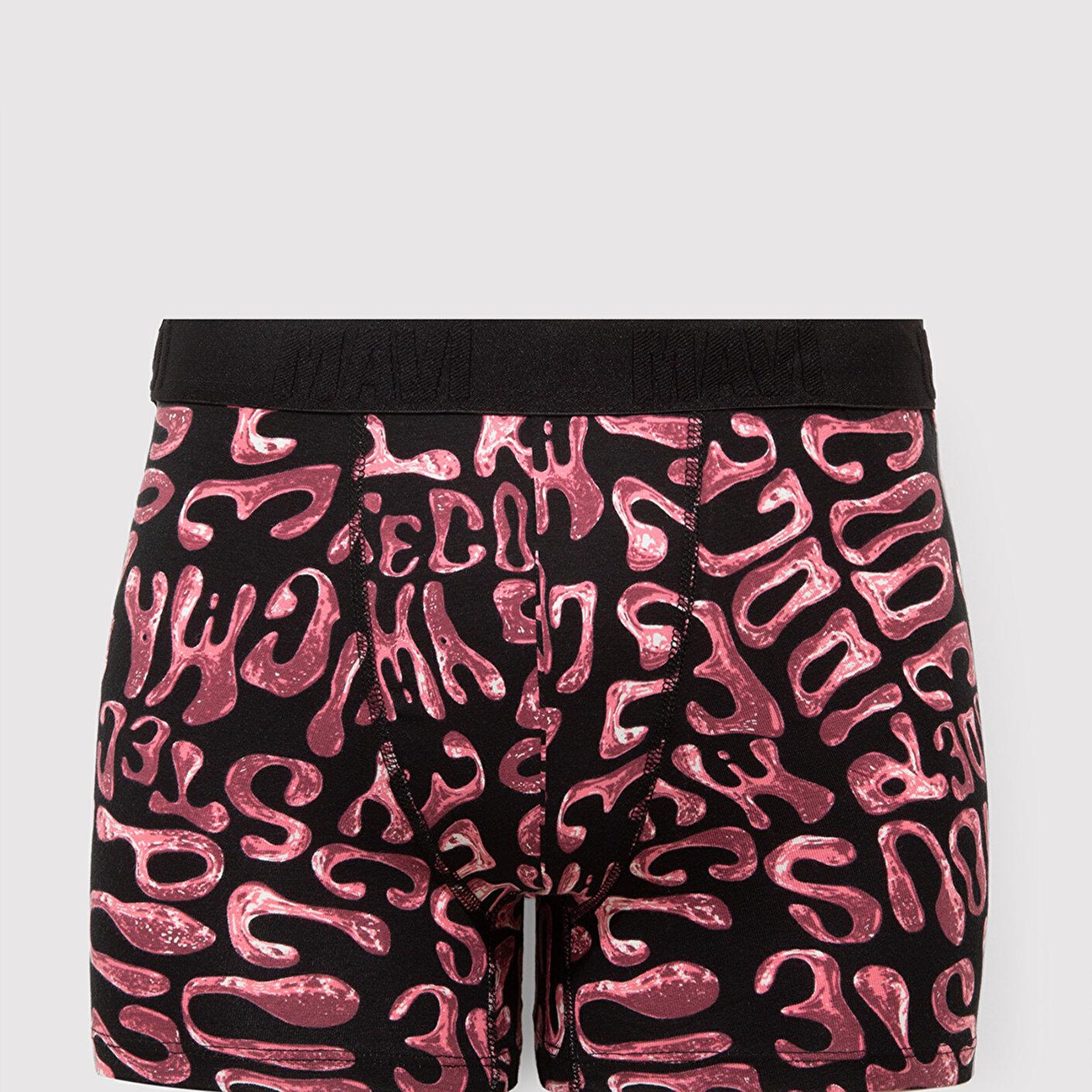 Mavi Baskılı Pembe Boxer 0912240-70398