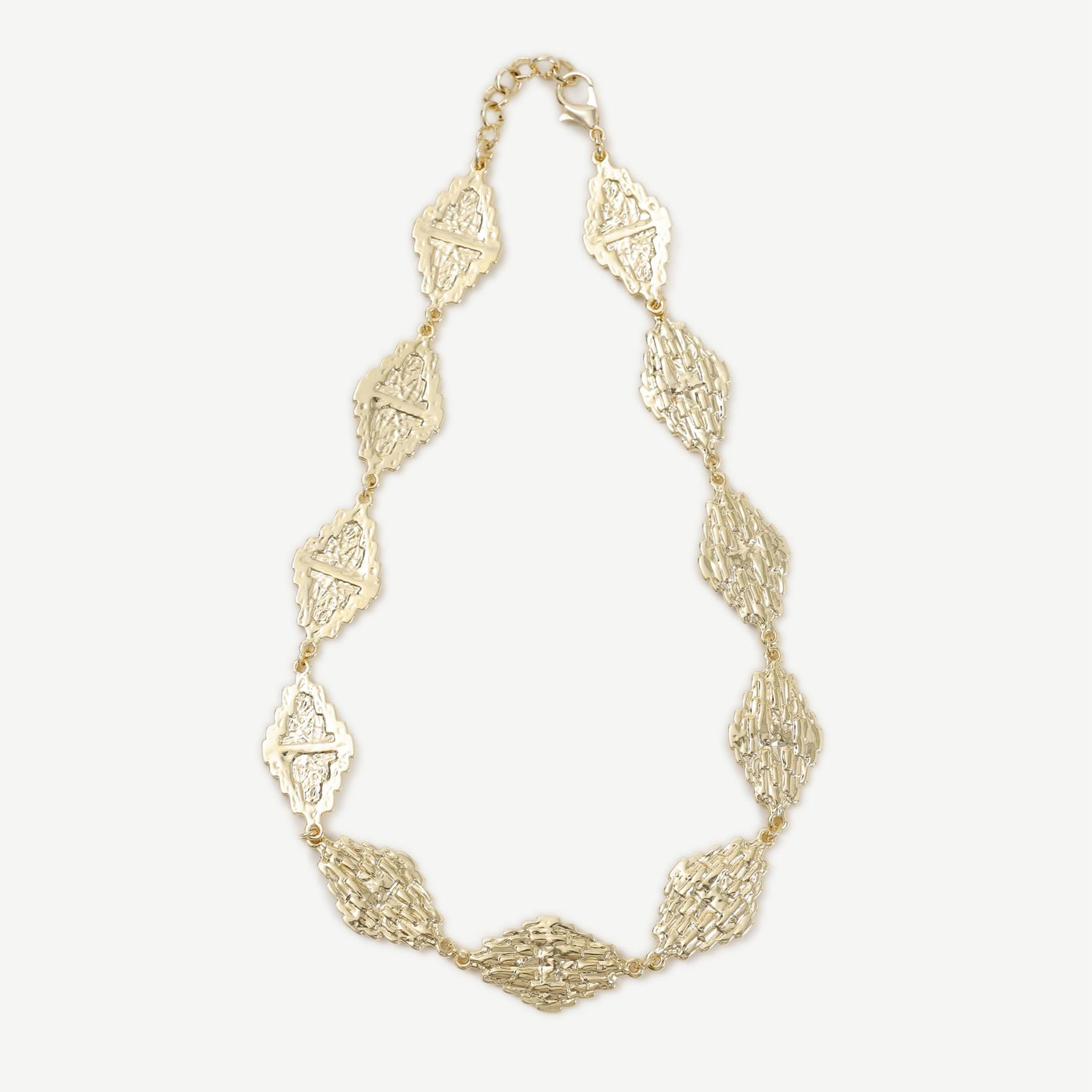 YARGICI Dokulu Gold Kolye