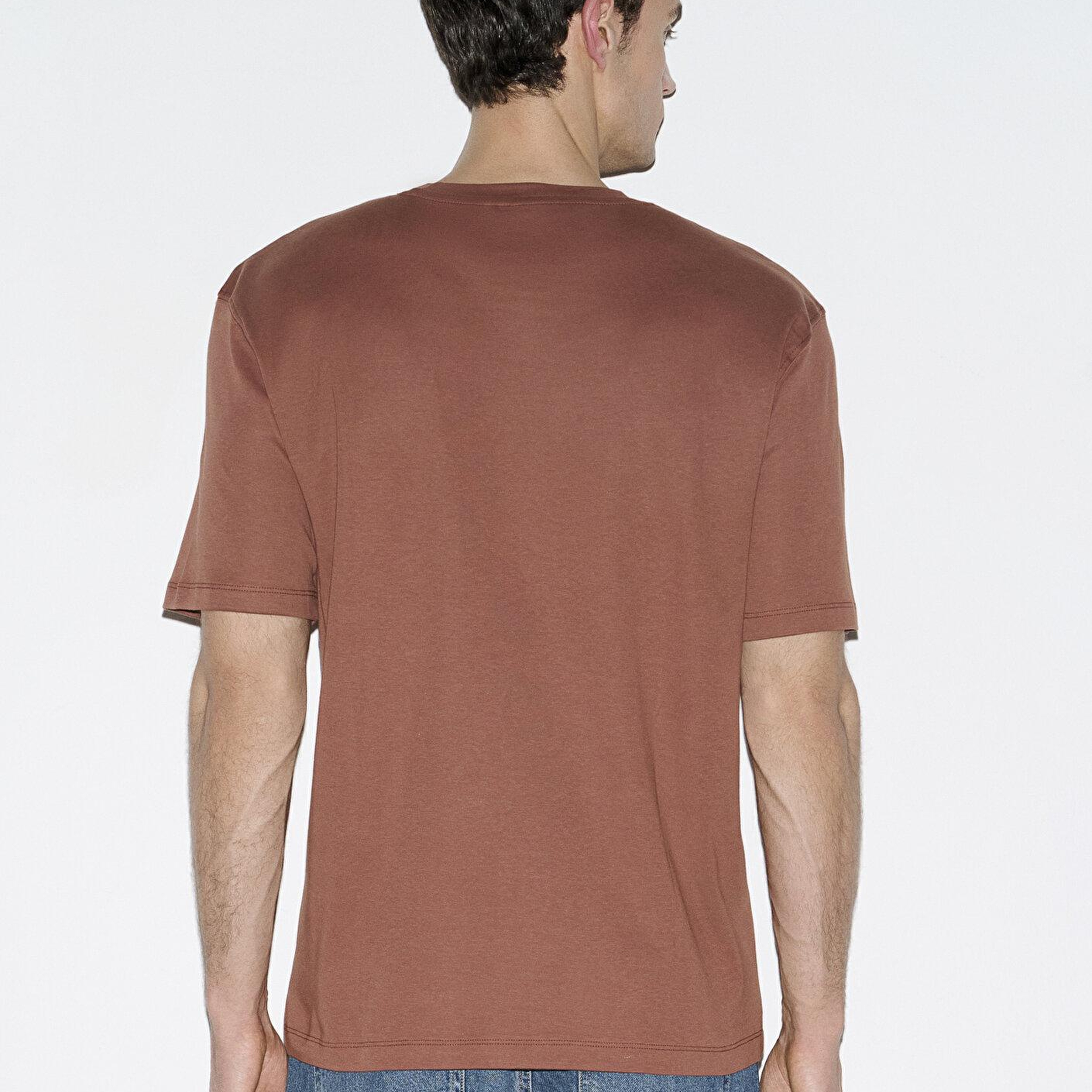 Mavi Kiremit Basic Tişört Loose Fit / Bol Rahat Kesim 0613168-70250