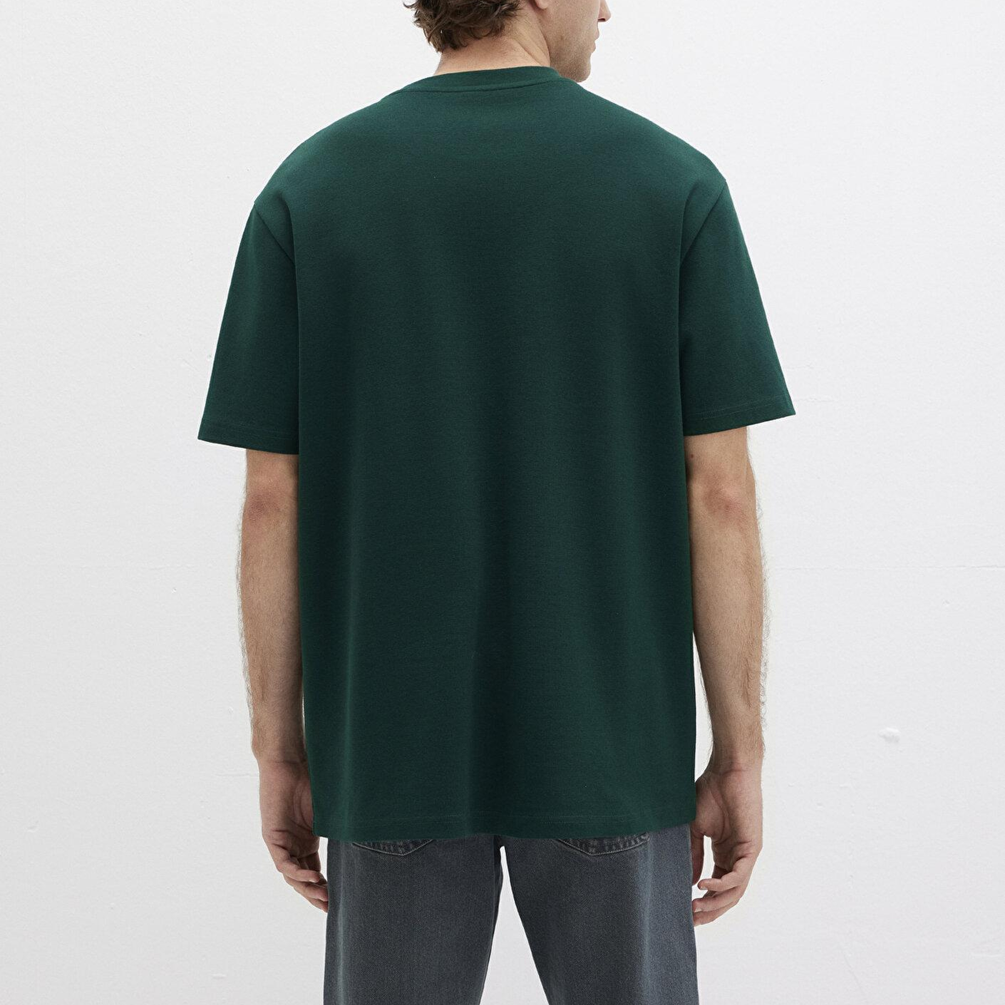Mavi Mavi Logo Baskılı Yeşil Tişört Loose Fit / Bol Rahat Kesim 0613250-71929
