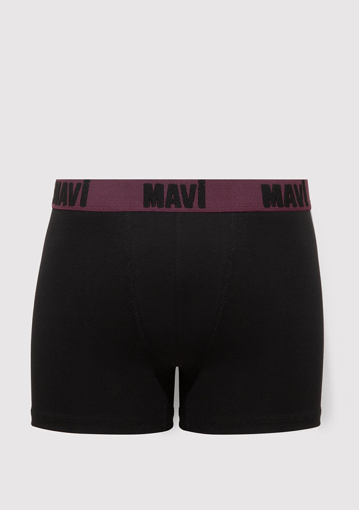 Mavi 3lü Siyah Basic Boxer 0912269-900