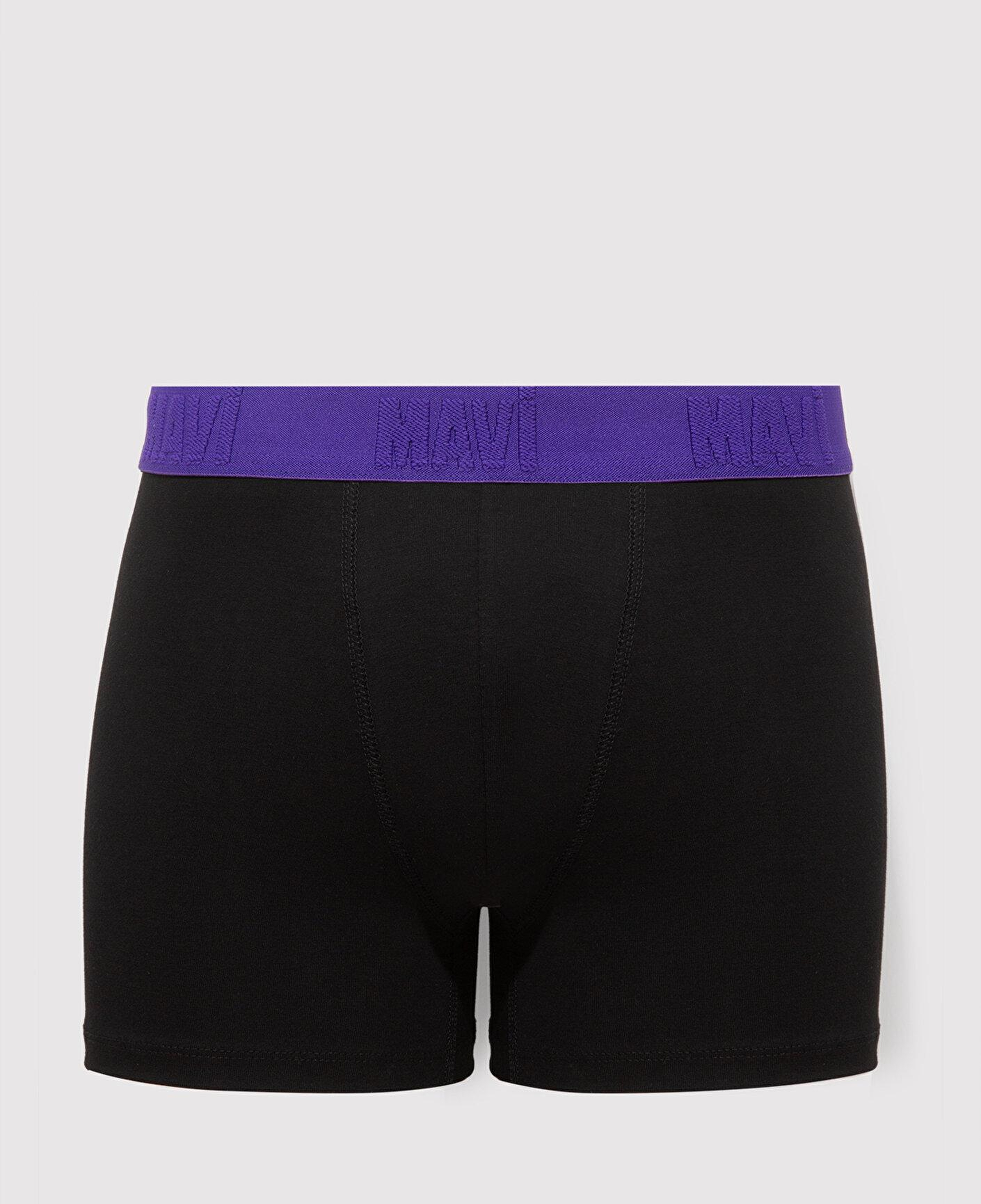 Mavi 3lü Siyah Basic Boxer 0912269-900
