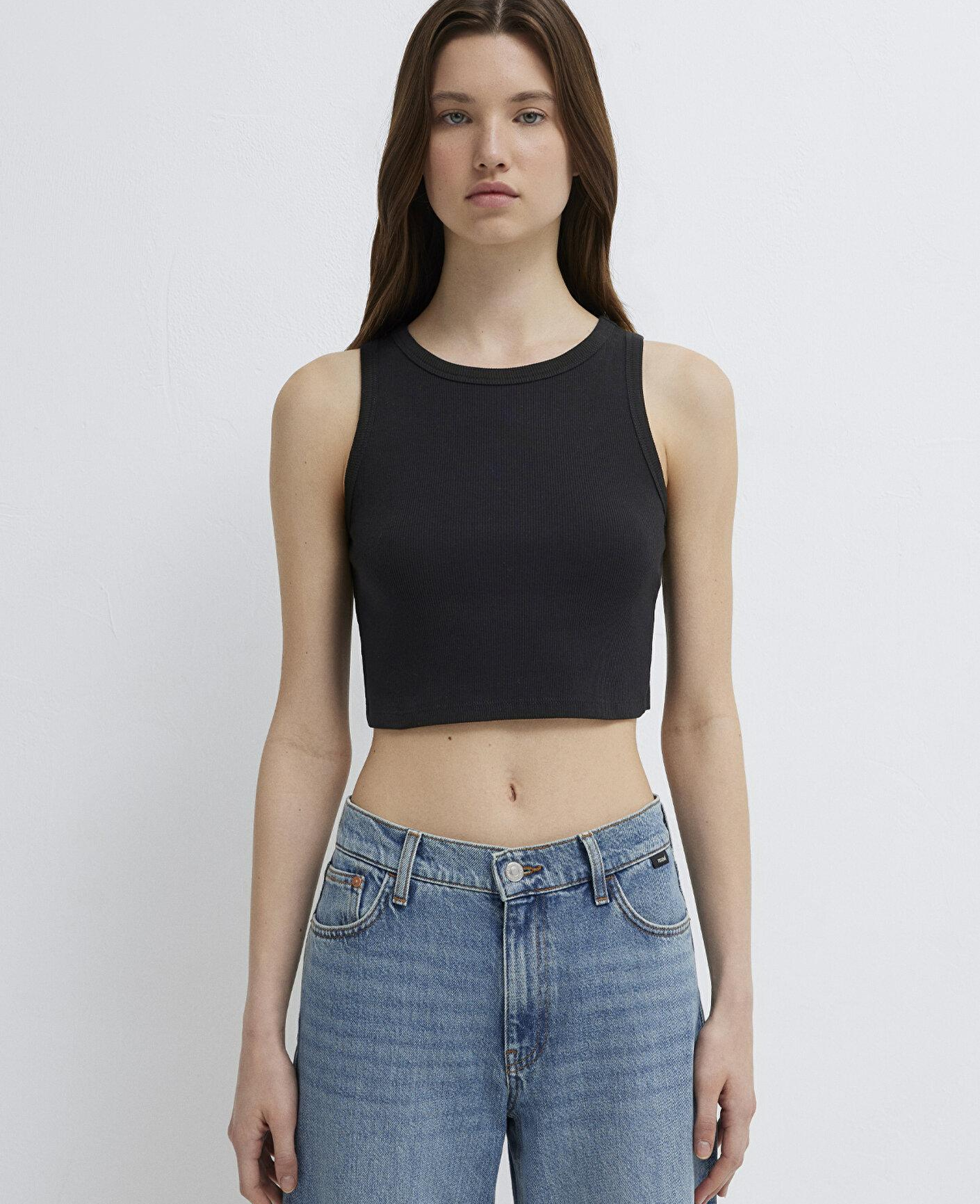Mavi Siyah Crop Atlet Crop / Kısa Kesim 1613810-900