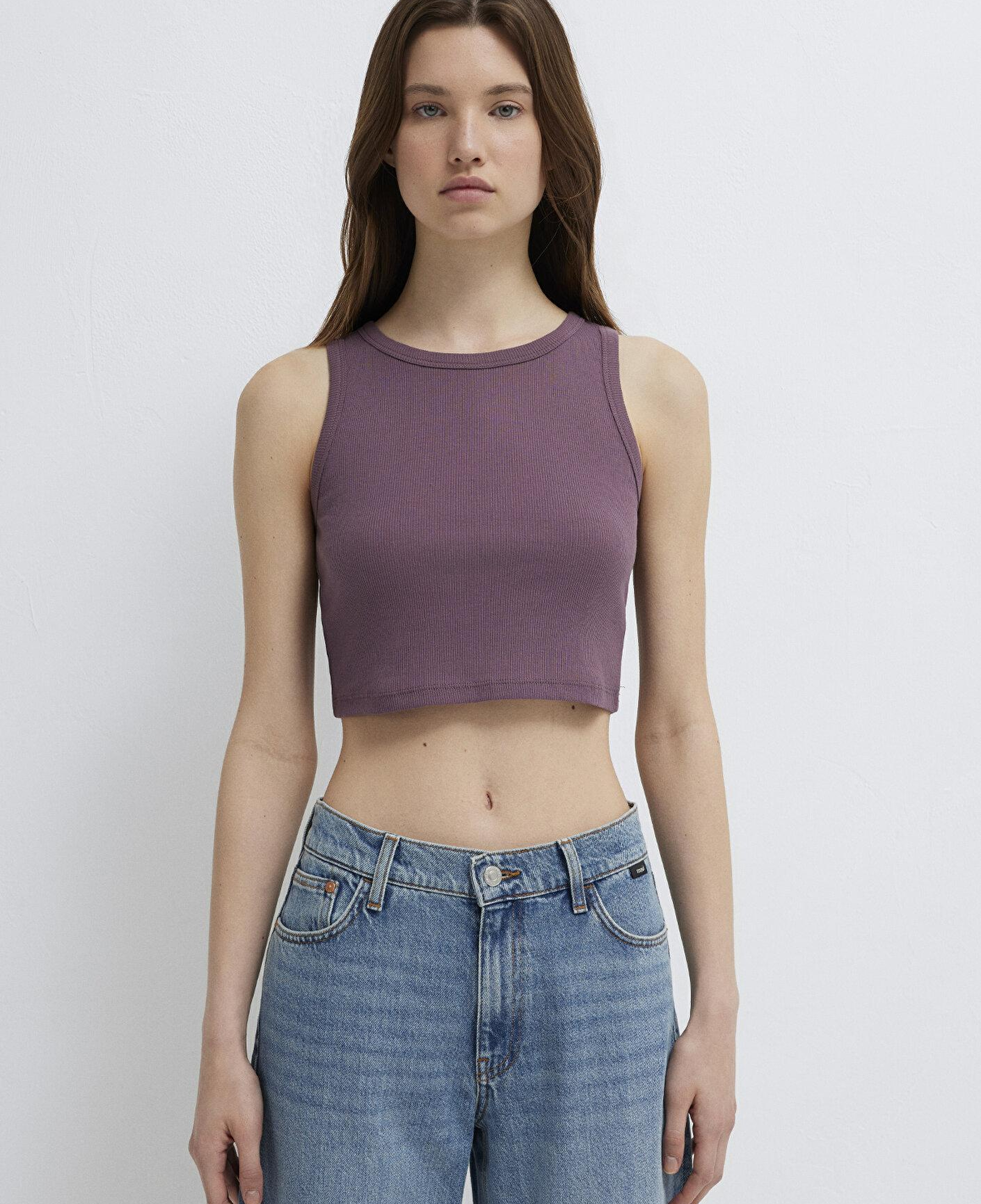 Mavi Mor Crop Atlet Crop / Kısa Kesim 1613810-70648