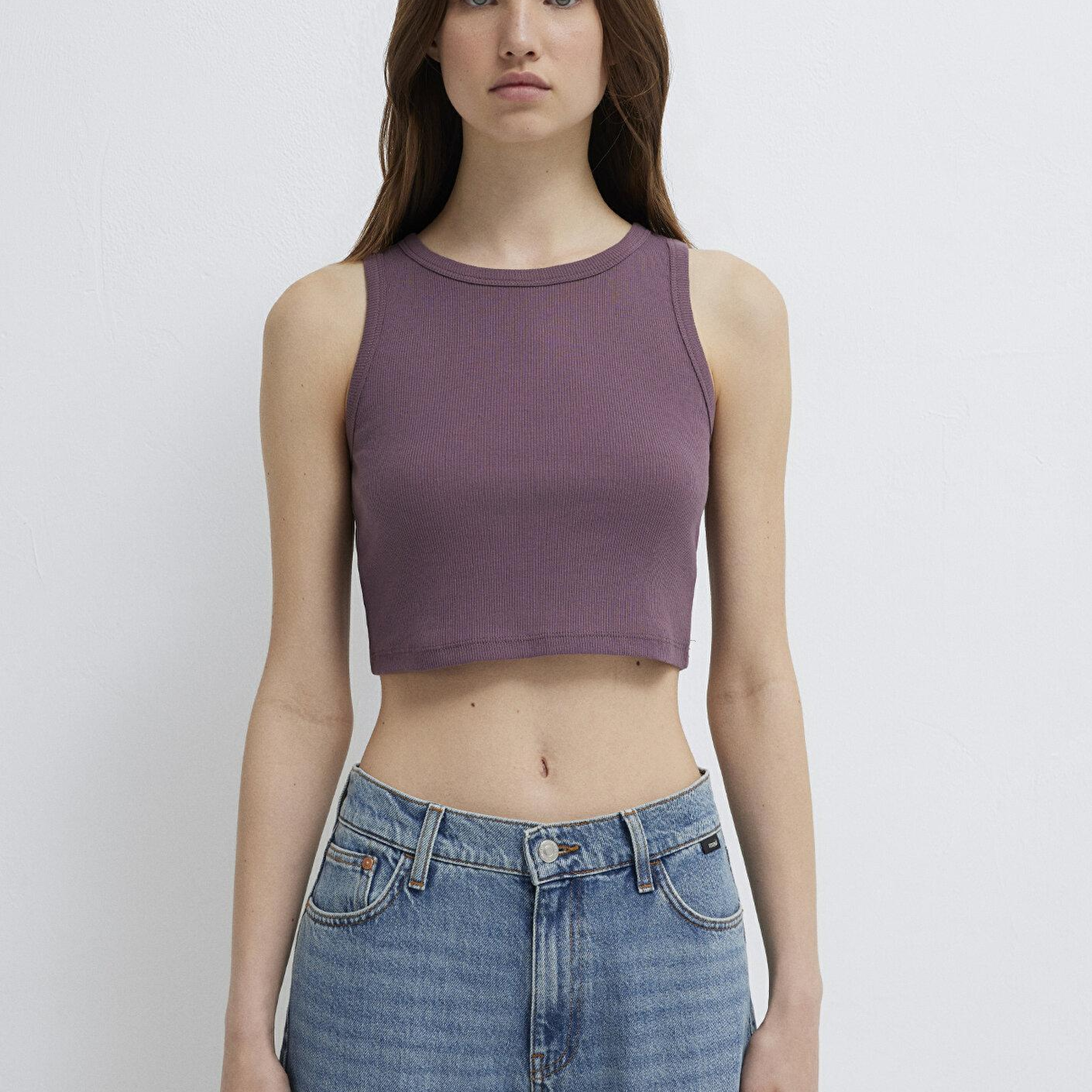 Mavi Mor Crop Atlet Crop / Kısa Kesim 1613810-70648