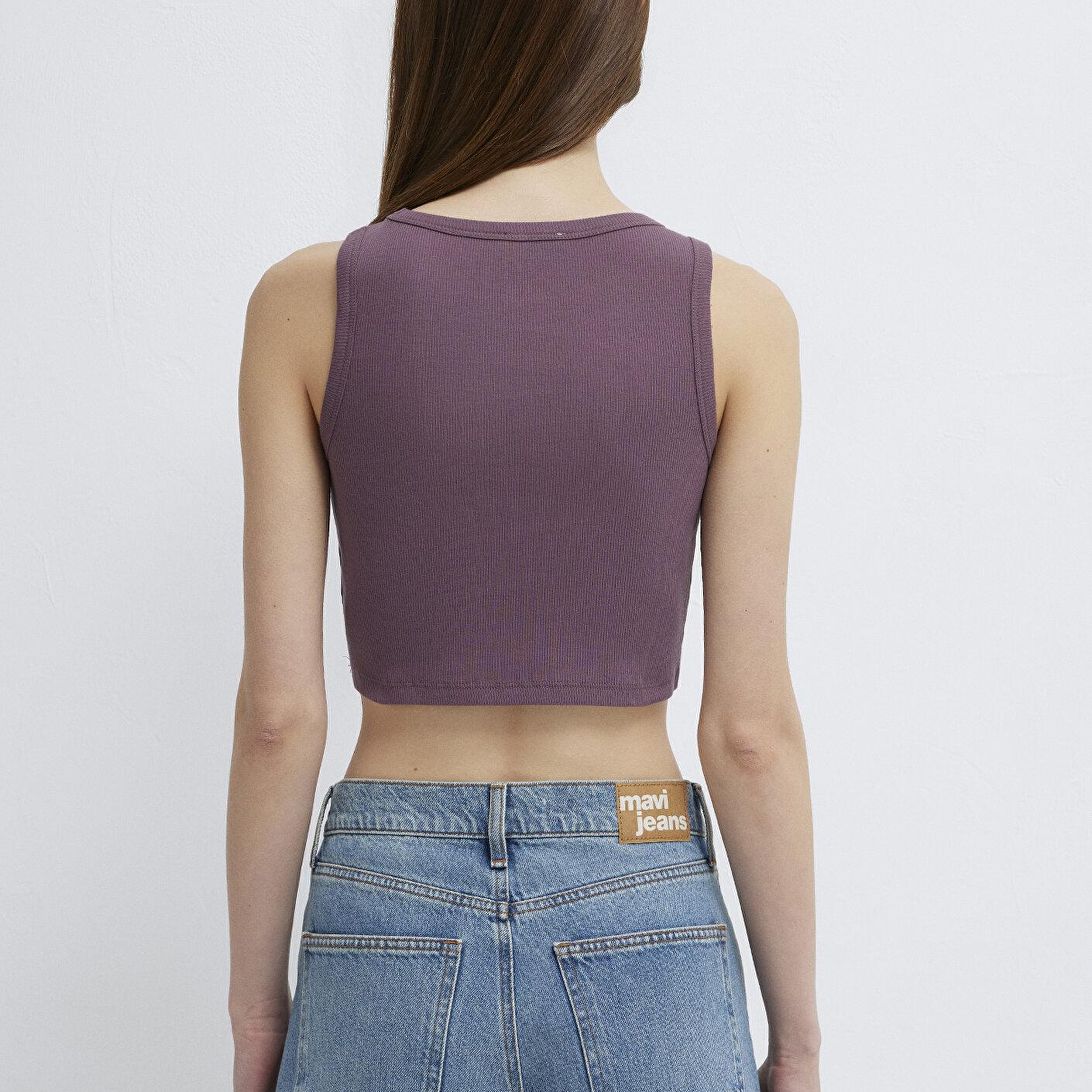 Mavi Mor Crop Atlet Crop / Kısa Kesim 1613810-70648
