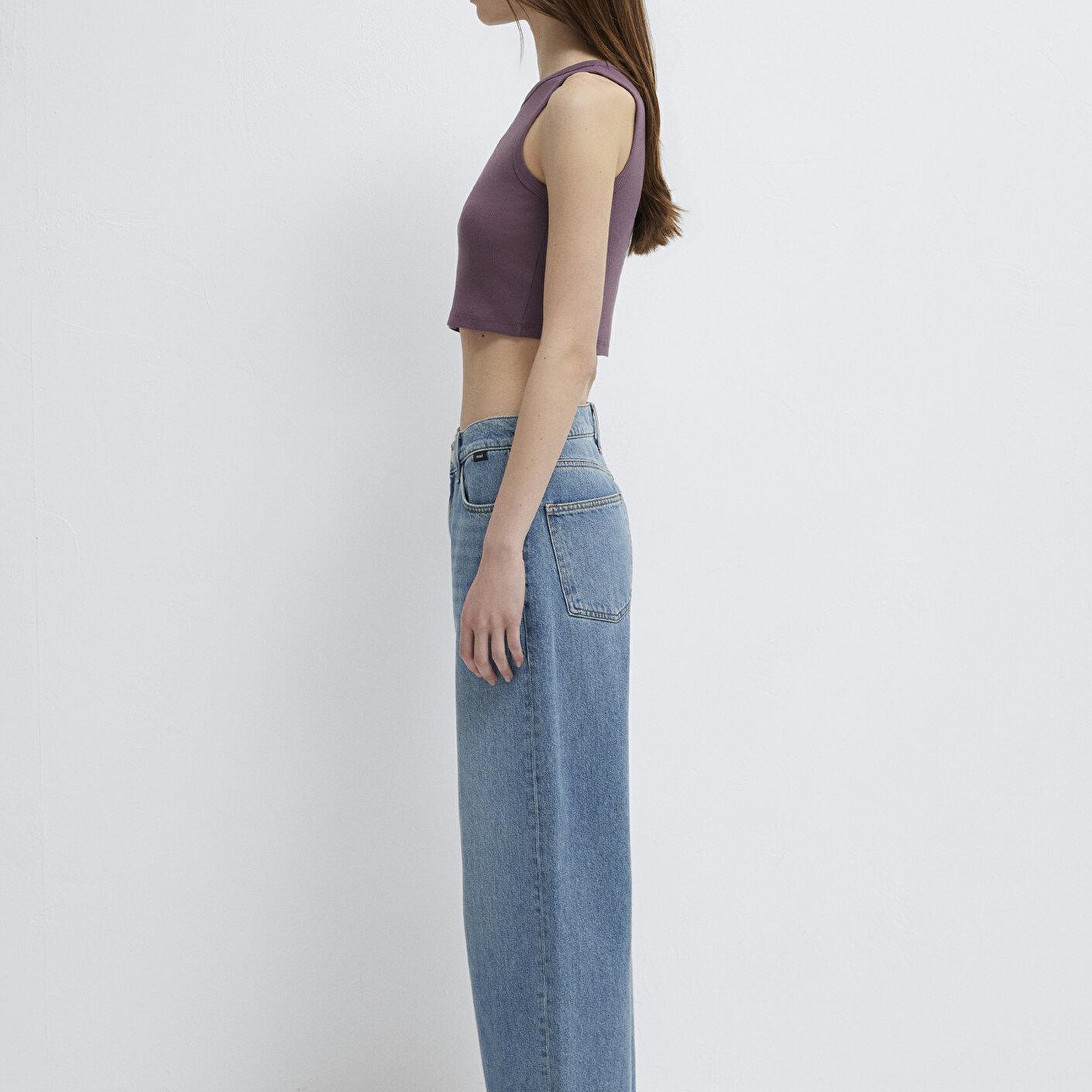Mavi Mor Crop Atlet Crop / Kısa Kesim 1613810-70648