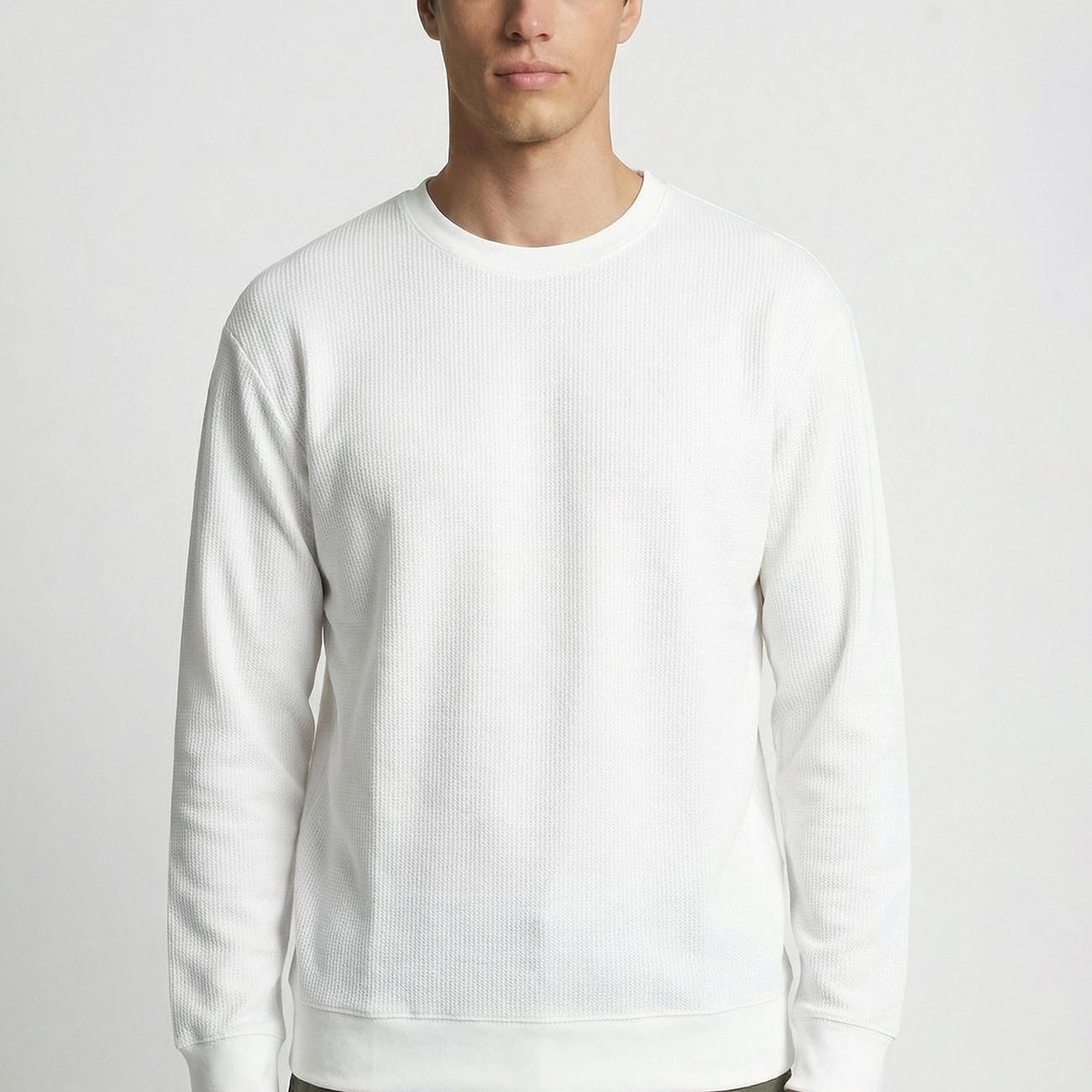 Network Erkek Beyaz N-Tech Merserize Sweatshirt
