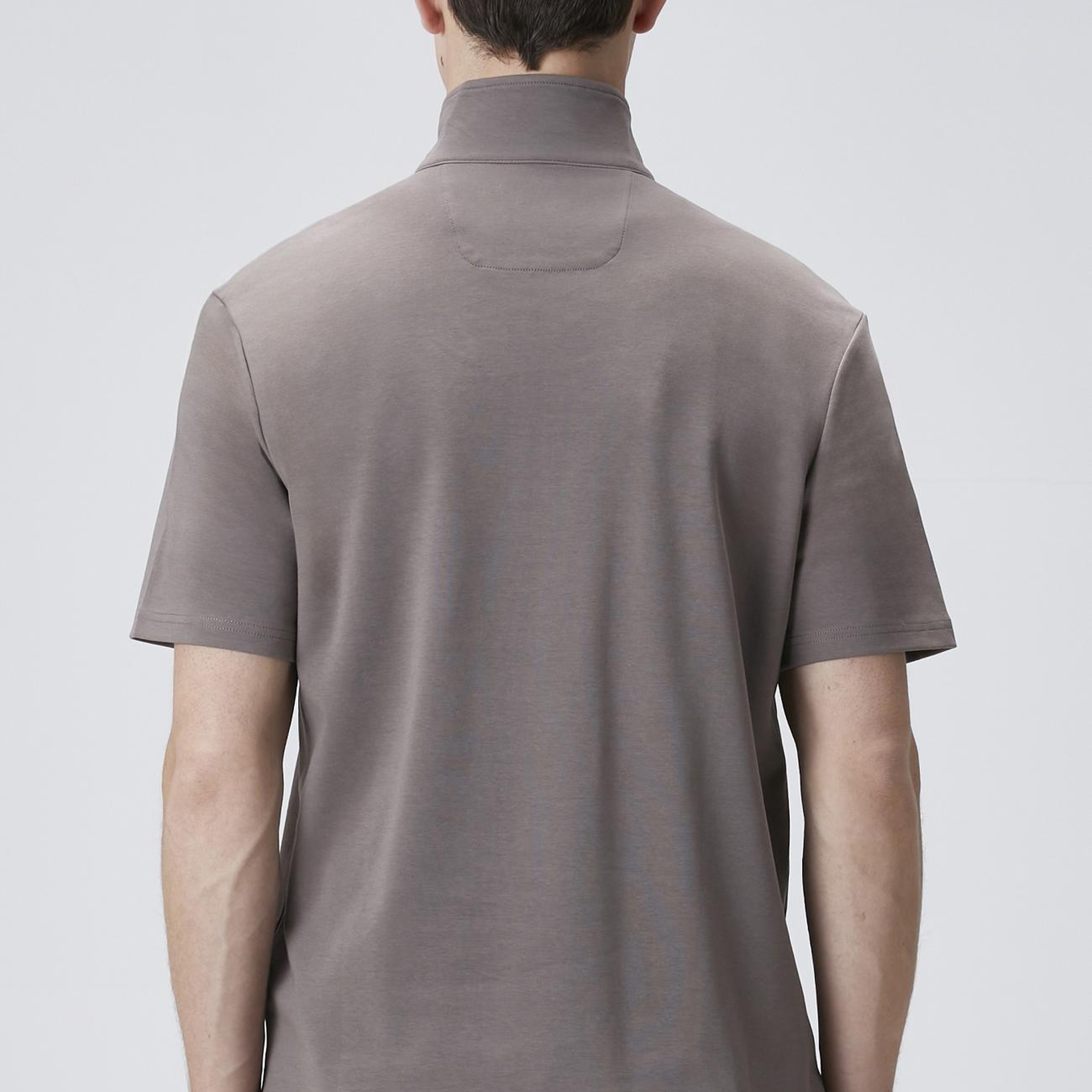 Network Erkek Vizon Dik Yaka Fermuarlı Sweatshirt